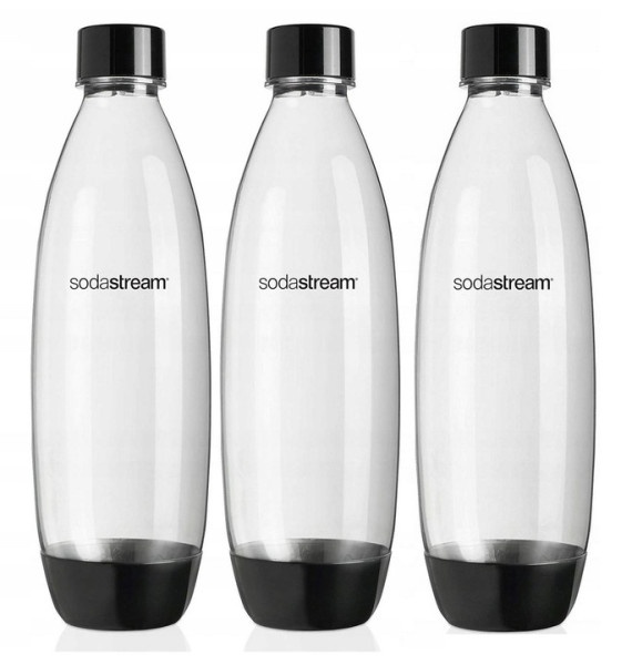 SodaStream Terra CZARNY   3 butelki 1 Litrowe