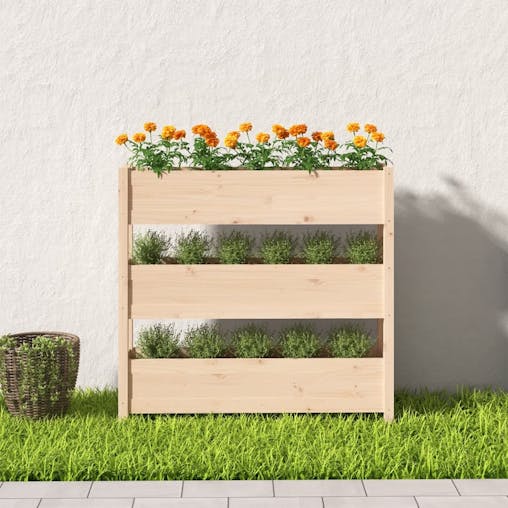 NNEVL Planter 112x25x104.5 cm Solid Wood Pine