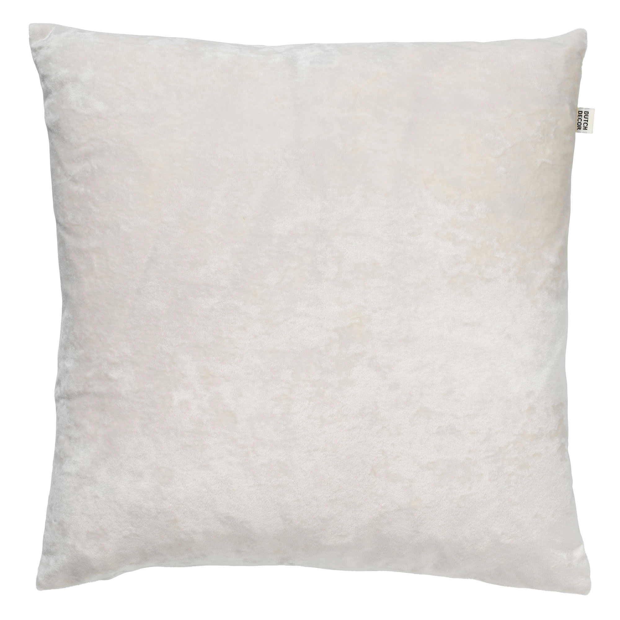 - Coussin - blanc en velours 45x45 cm uni