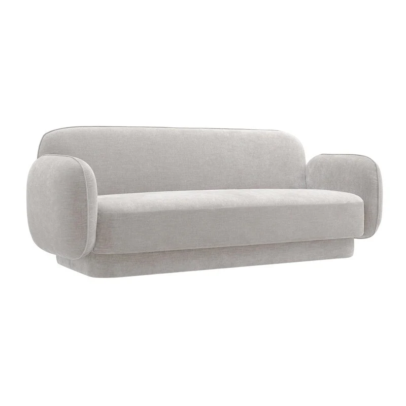 Kandor Textured Velvet Sofa - 84.7W x 34.3D x 32.1H