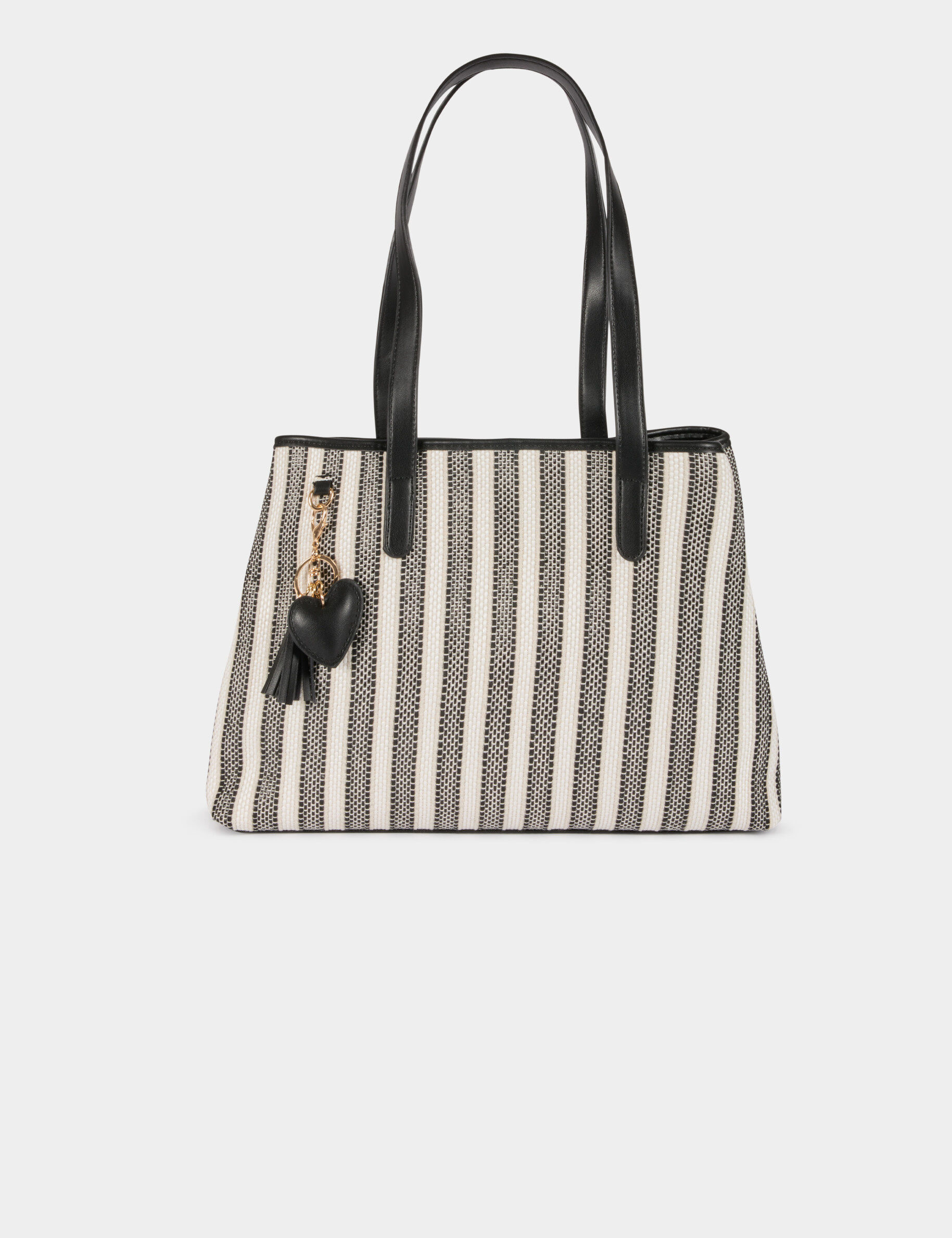 Striped Tote Bag Ivory Women