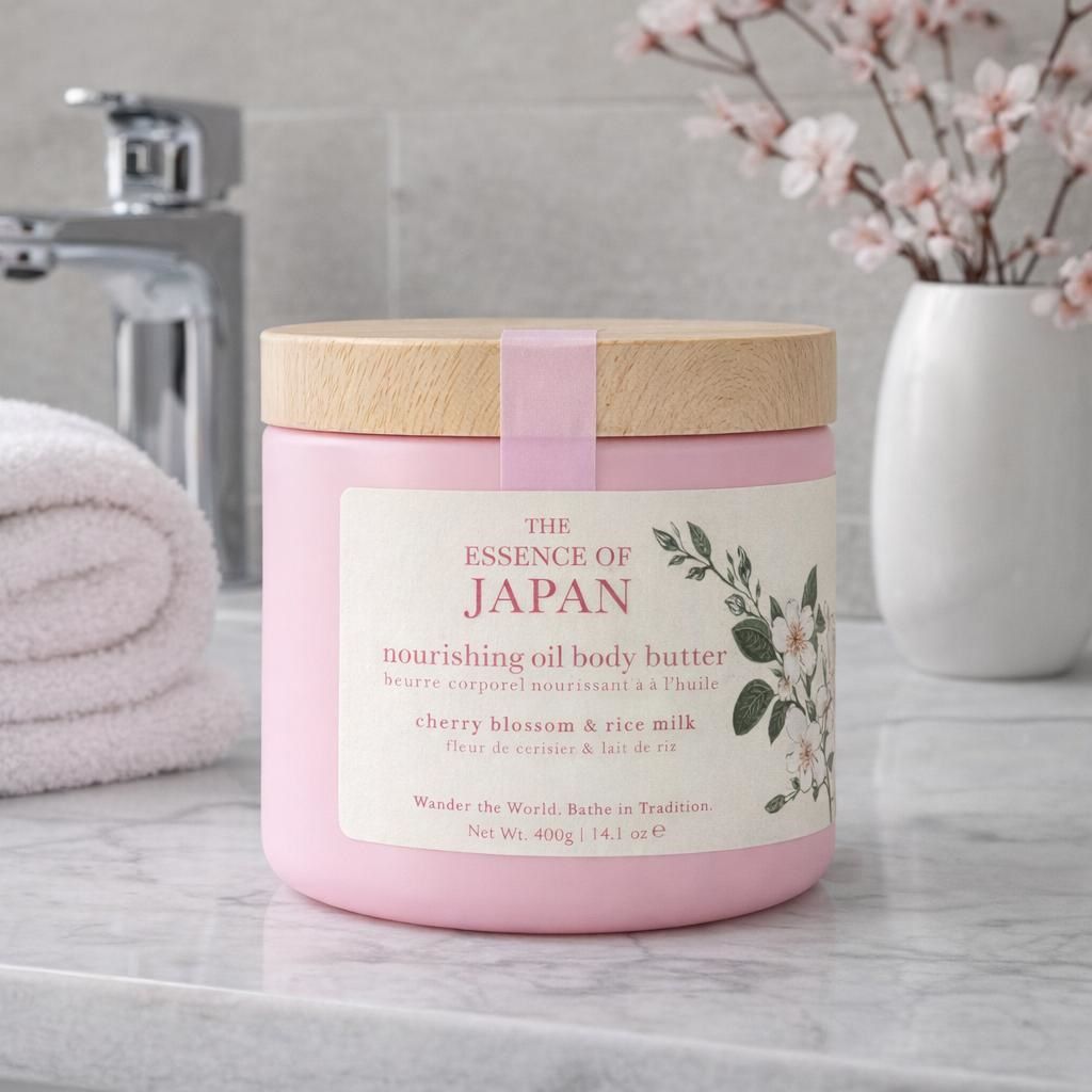 Wanderflower Essence of Japan Nourishing Oil Body Butter 400g