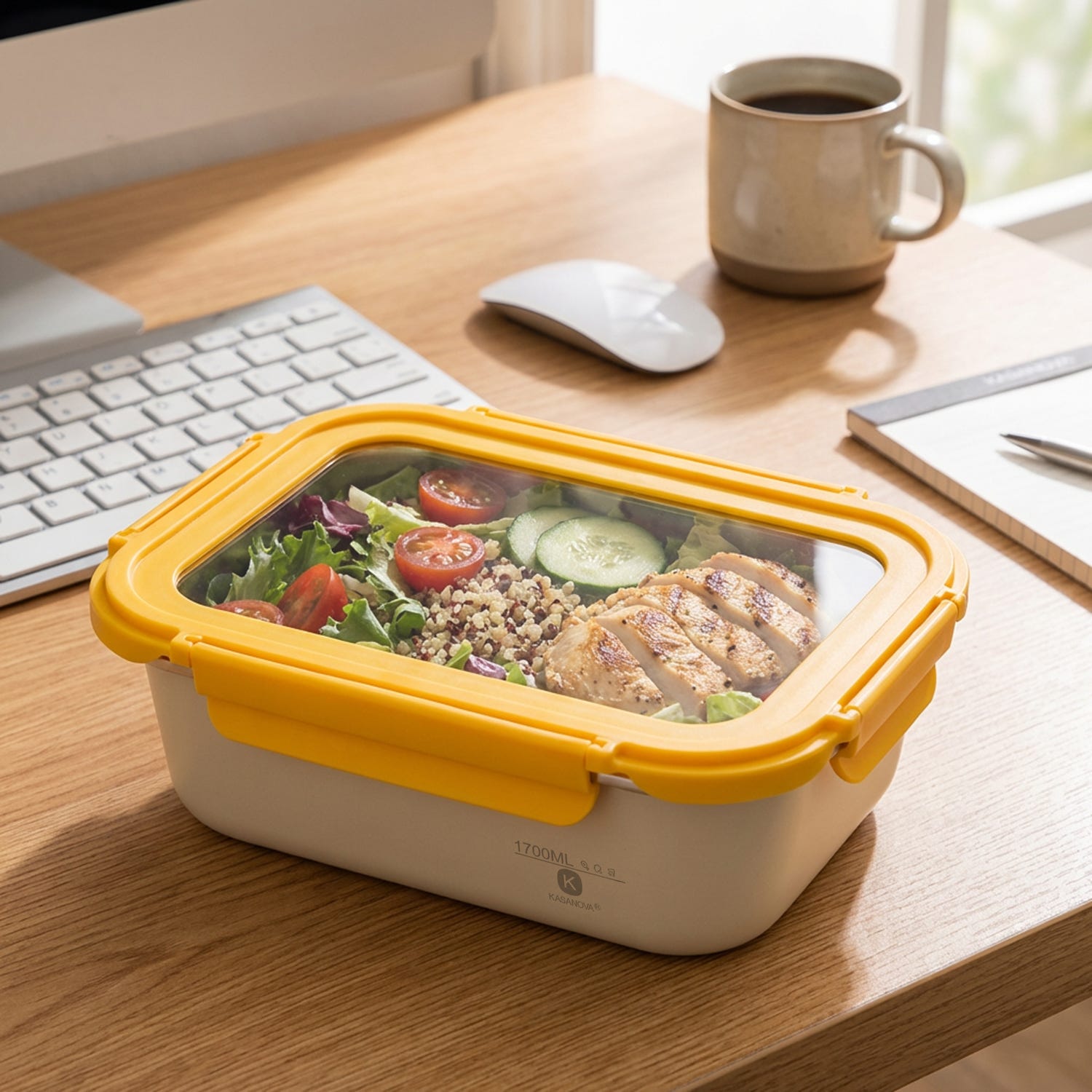 Contenitore alimentare 1,7 L acciaio inox giallo