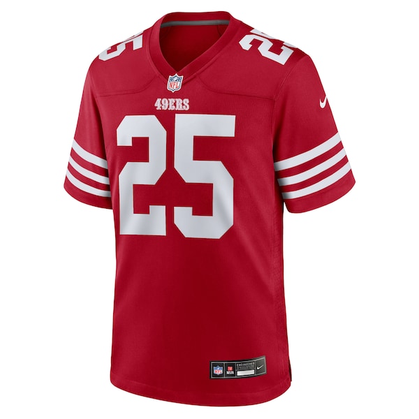 Jason Pinnock San Francisco 49ers Nike Team Game Jersey -  Scarlet