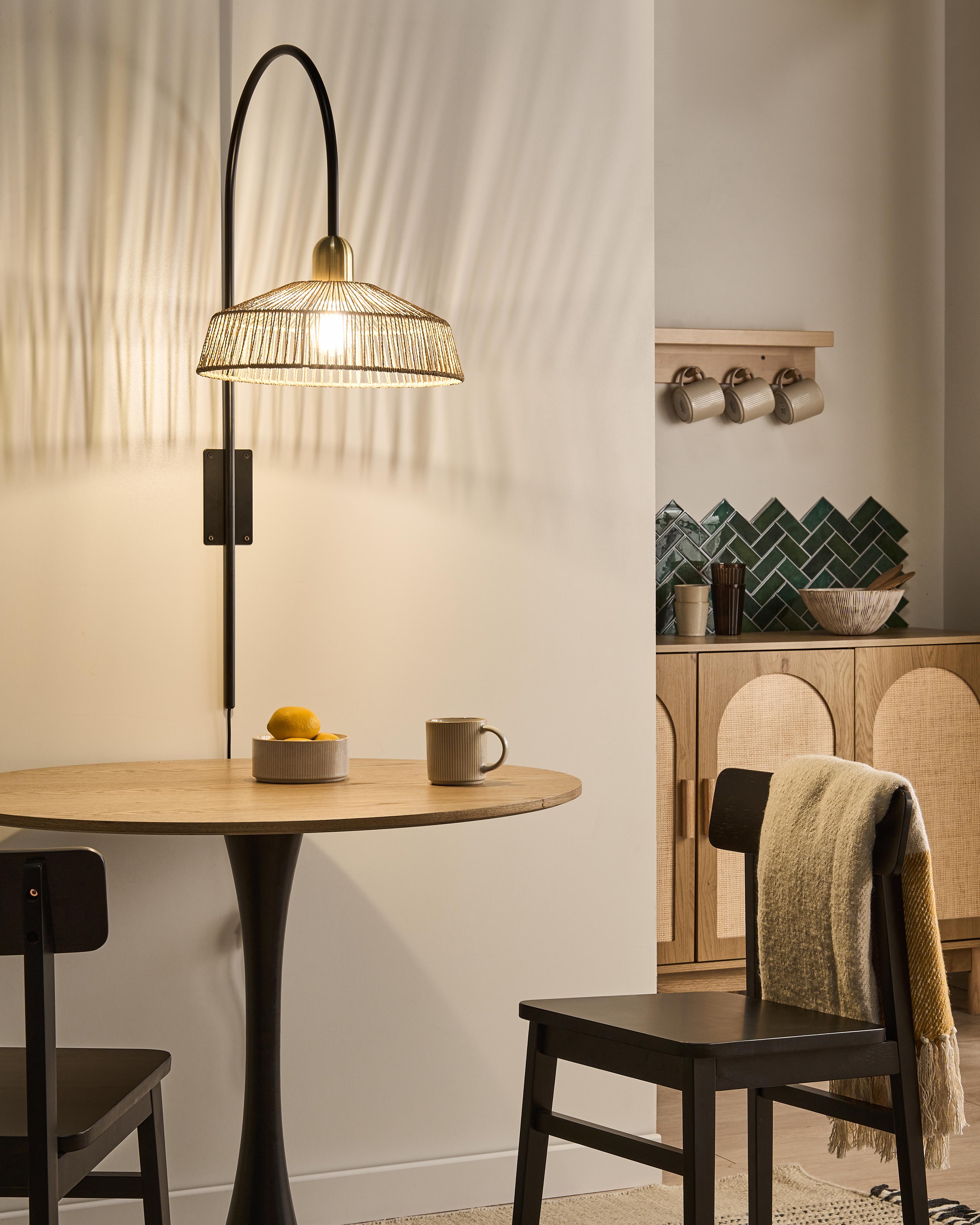 Wall Lamp NOSARA Paper Rope Natural