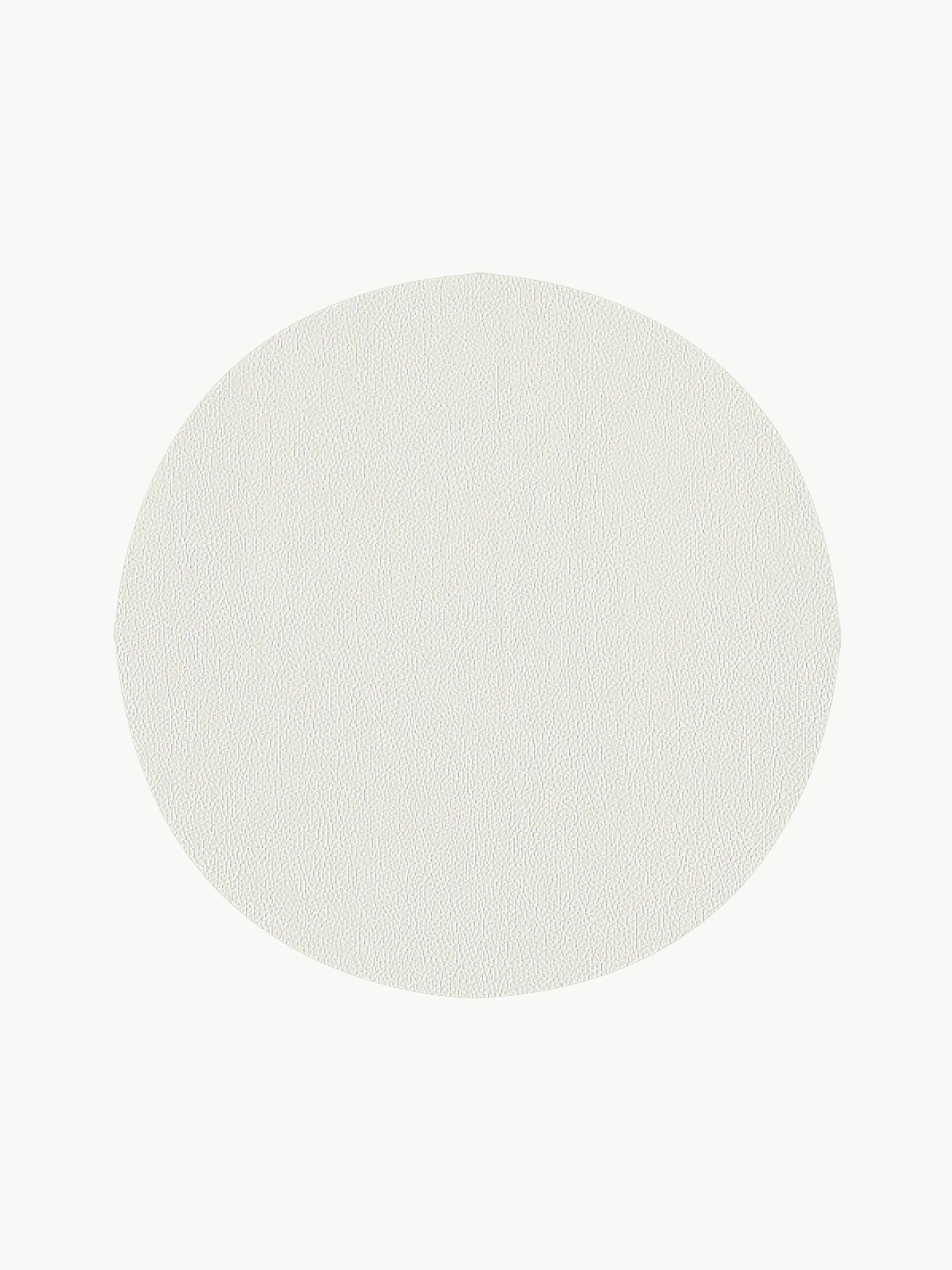 Runde Kunstleder-Tischsets Pik, 2er-Set