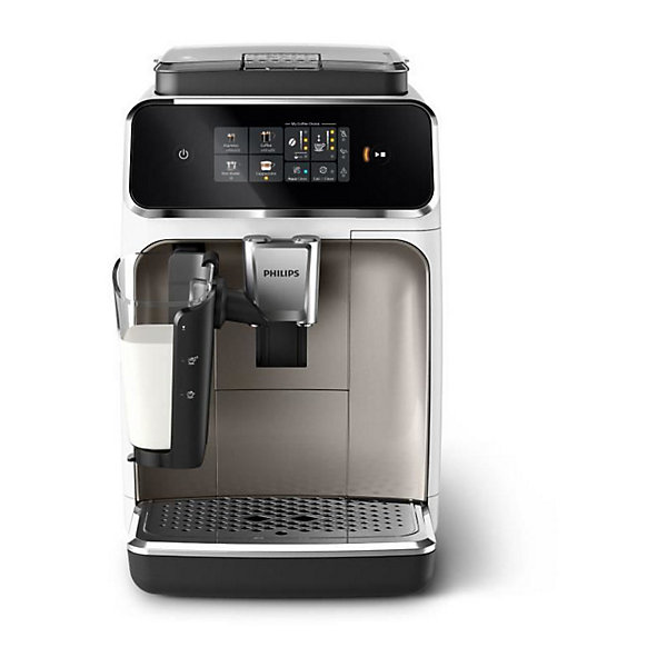 Machine a café expresso broyeur automatique - PHILIPS - EP2339/40 - Serie 2300 - LatteGo - Chrome Blanc