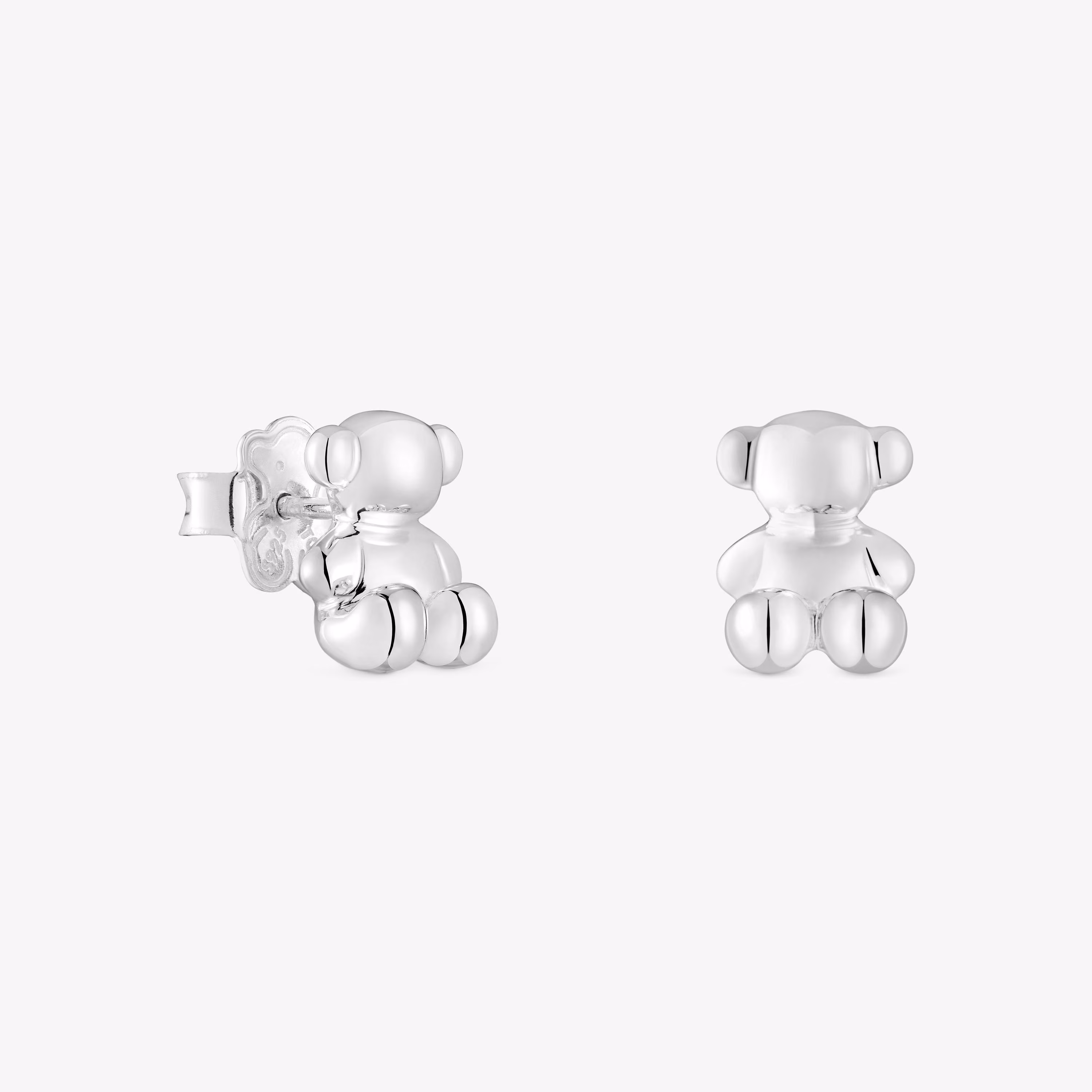 Pendientes oso de plata 10 mm Bold Bear