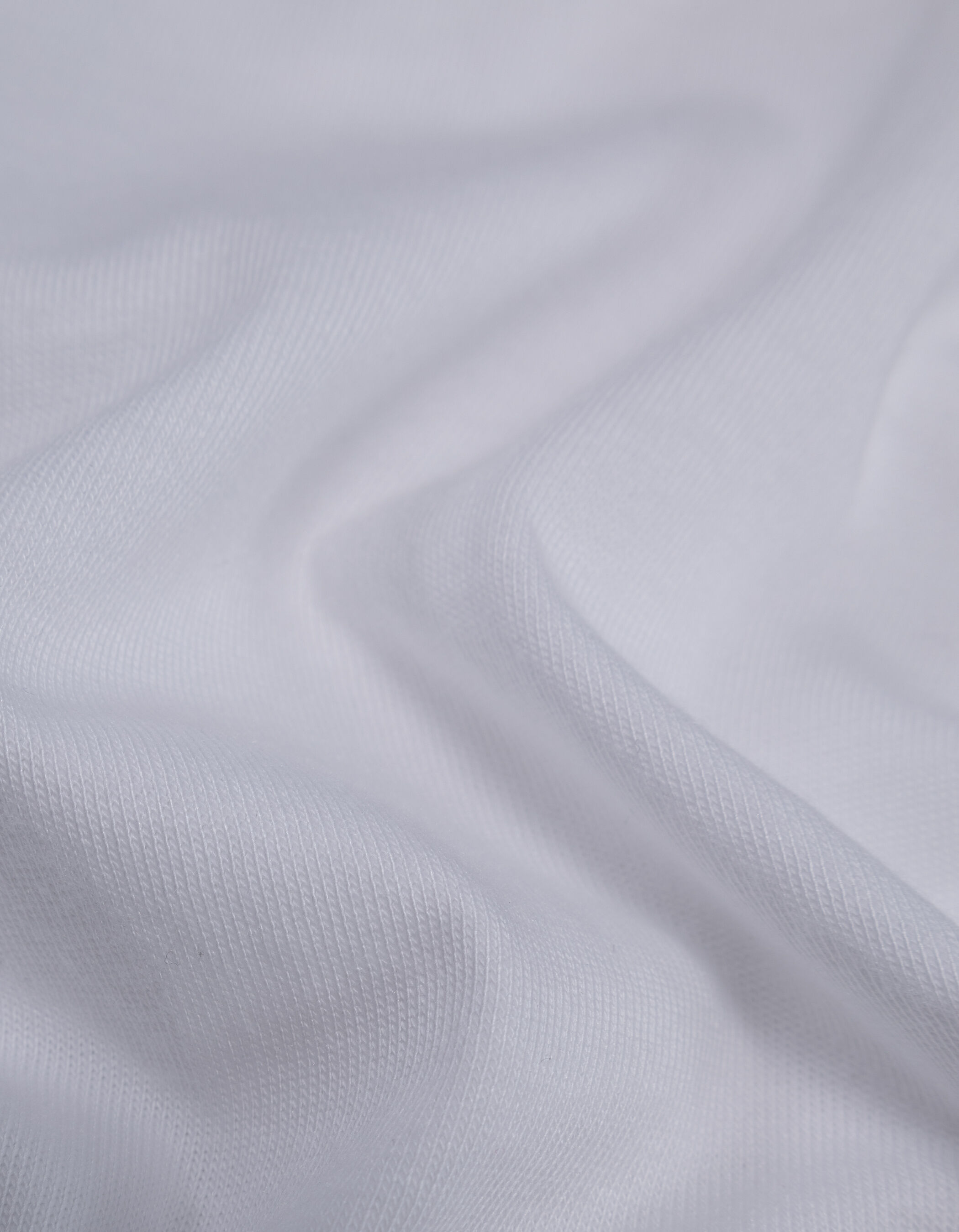 Polo blanc en coton modal Homme