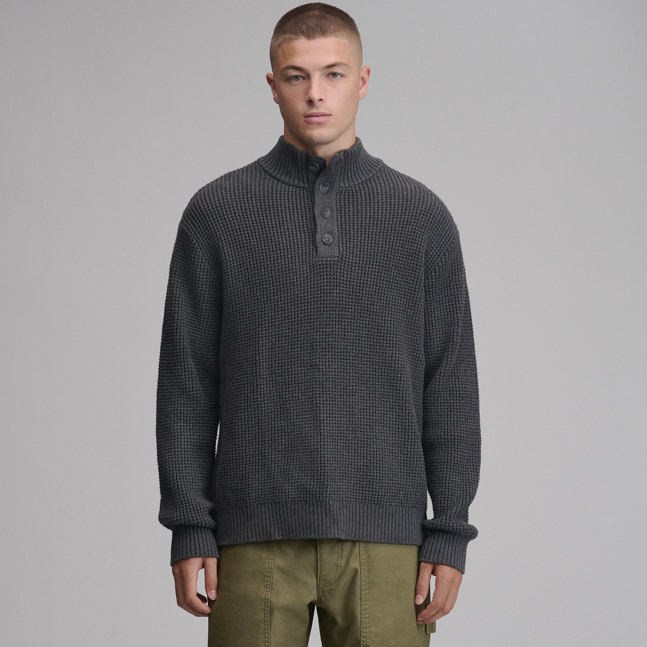 Men's Signature Button-Up Sweater
