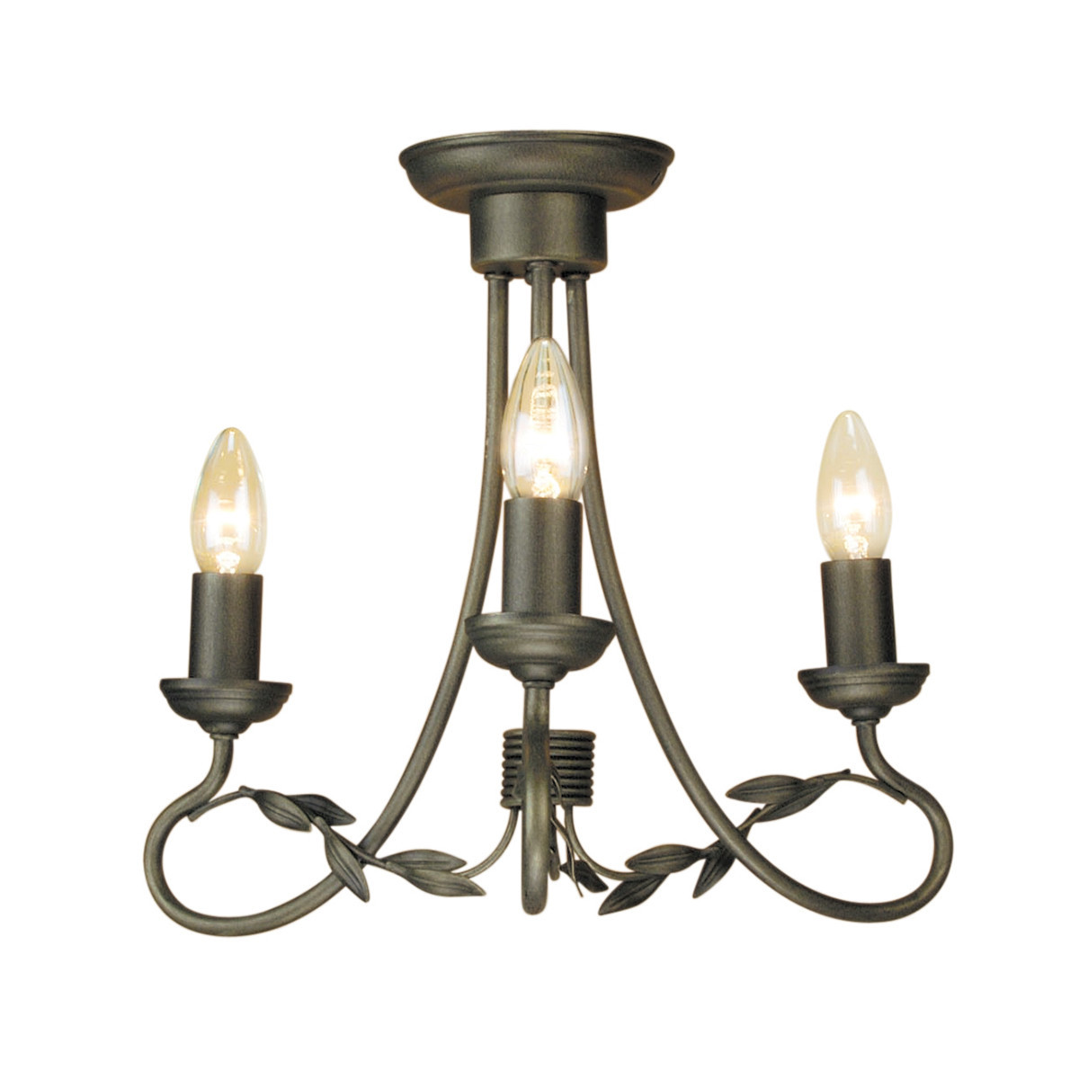 Lampa wisząca czarna-złota patyna Olivia 3xE14x60W Elstead