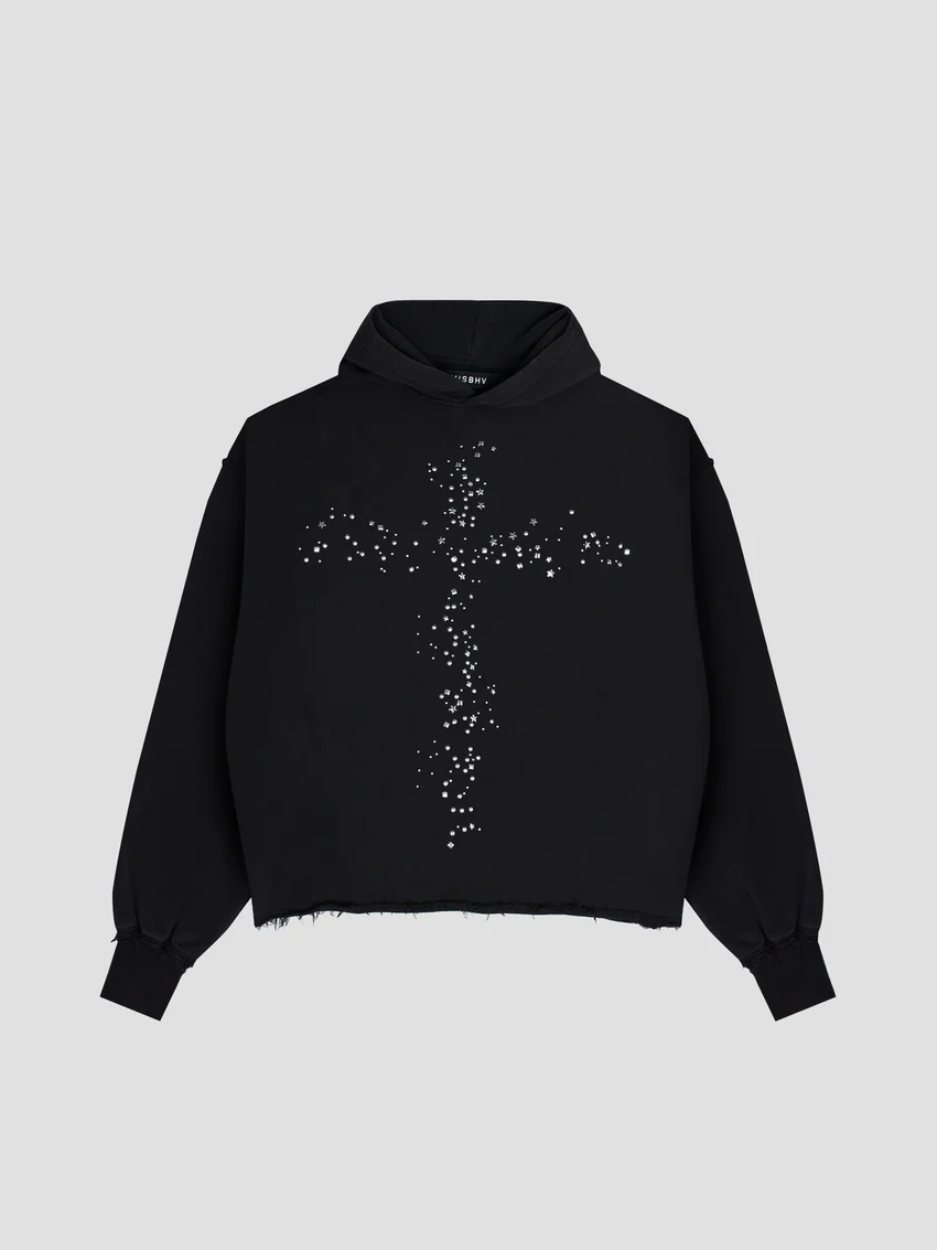Cross Cropped Hoodie