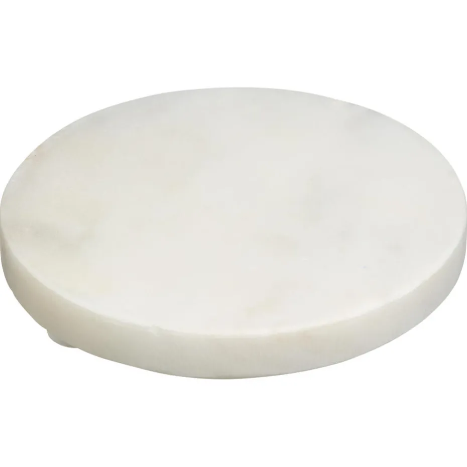 Kwantum Kerstservies | Onderzetters | Onderzetter Rond Marmer  Wit