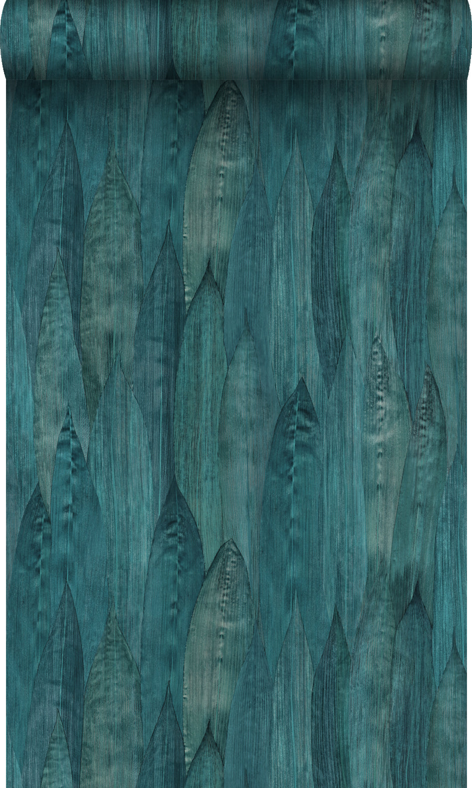 Origin Wallcoverings behang bladeren zeegroen - 53 cm x 10.05 m - 347368