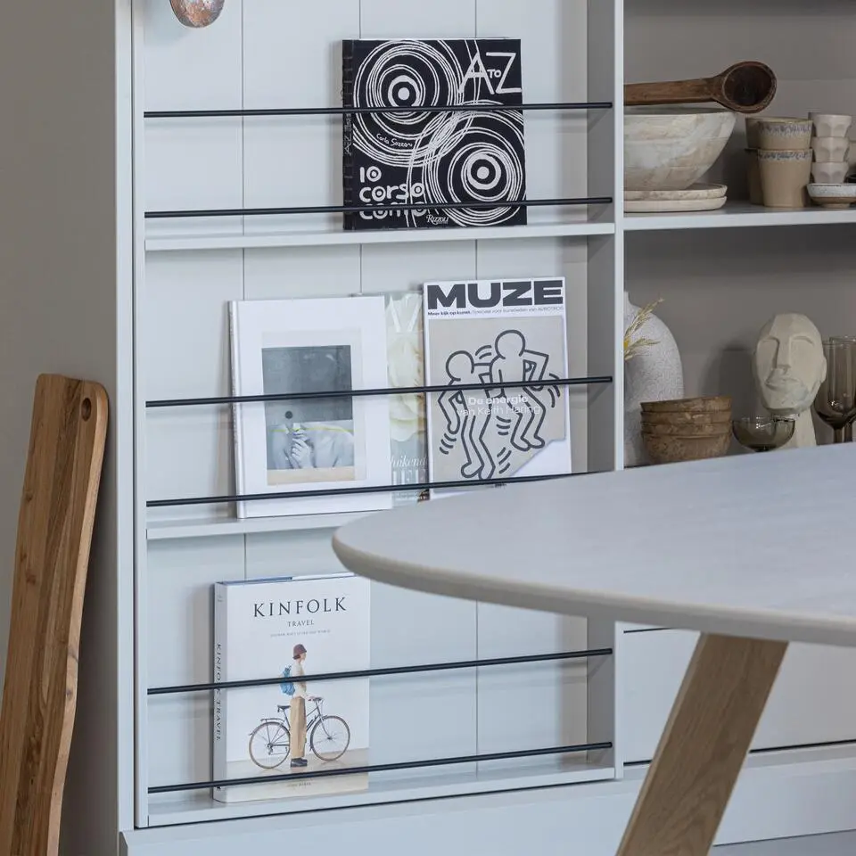 WOOOD Tablo 3-Standen Poot Vierkant Kd - Eiken - set van 2 - 79x72x10