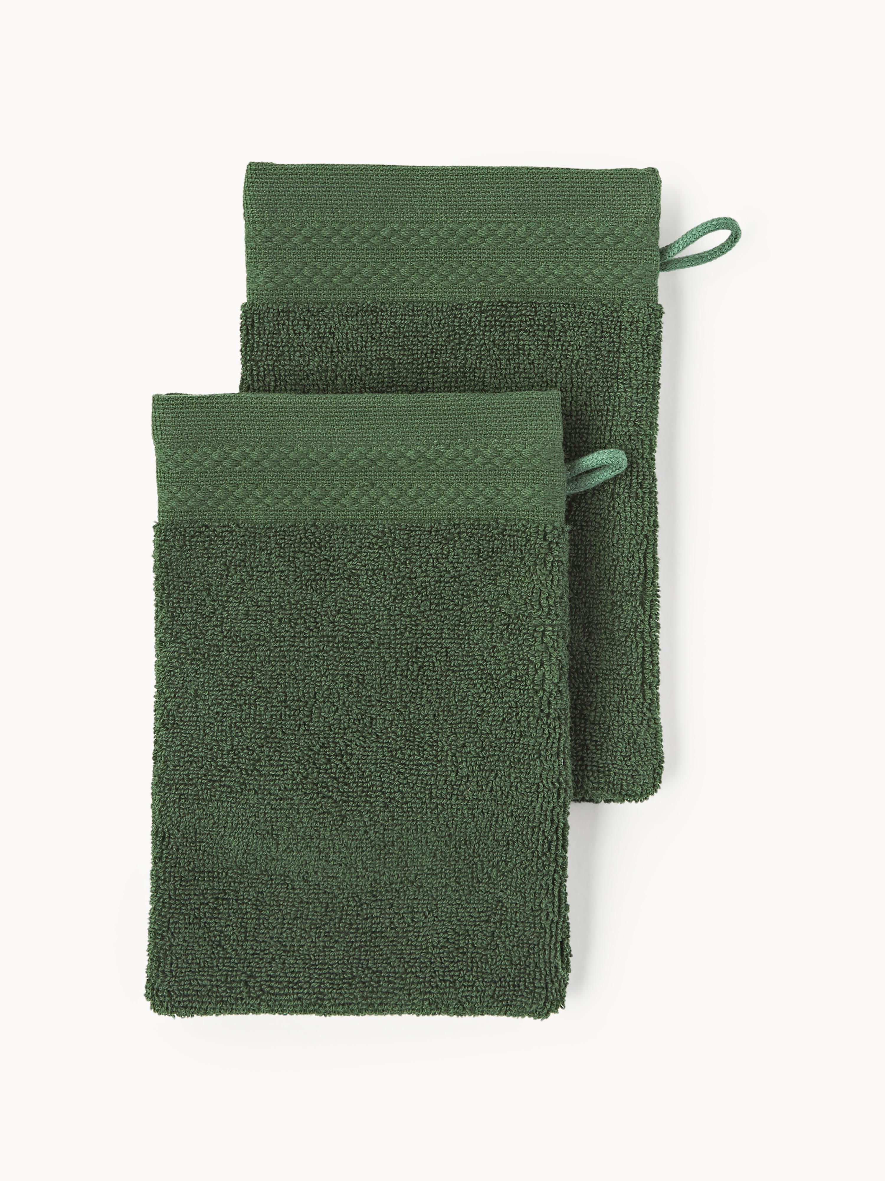 Waschhandschuhe Premium aus Bio-Baumwolle, 2er-Set