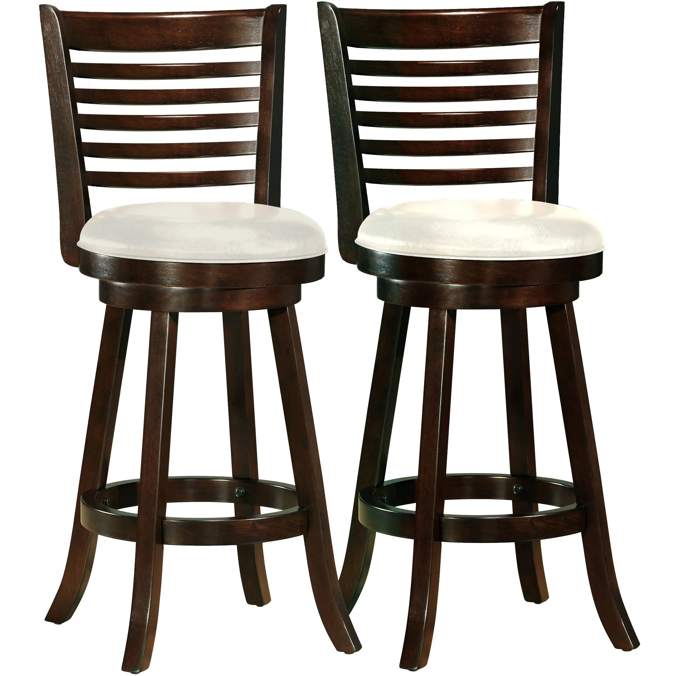 Set of 2 Willa Bar Height Stools with Swivel Seat