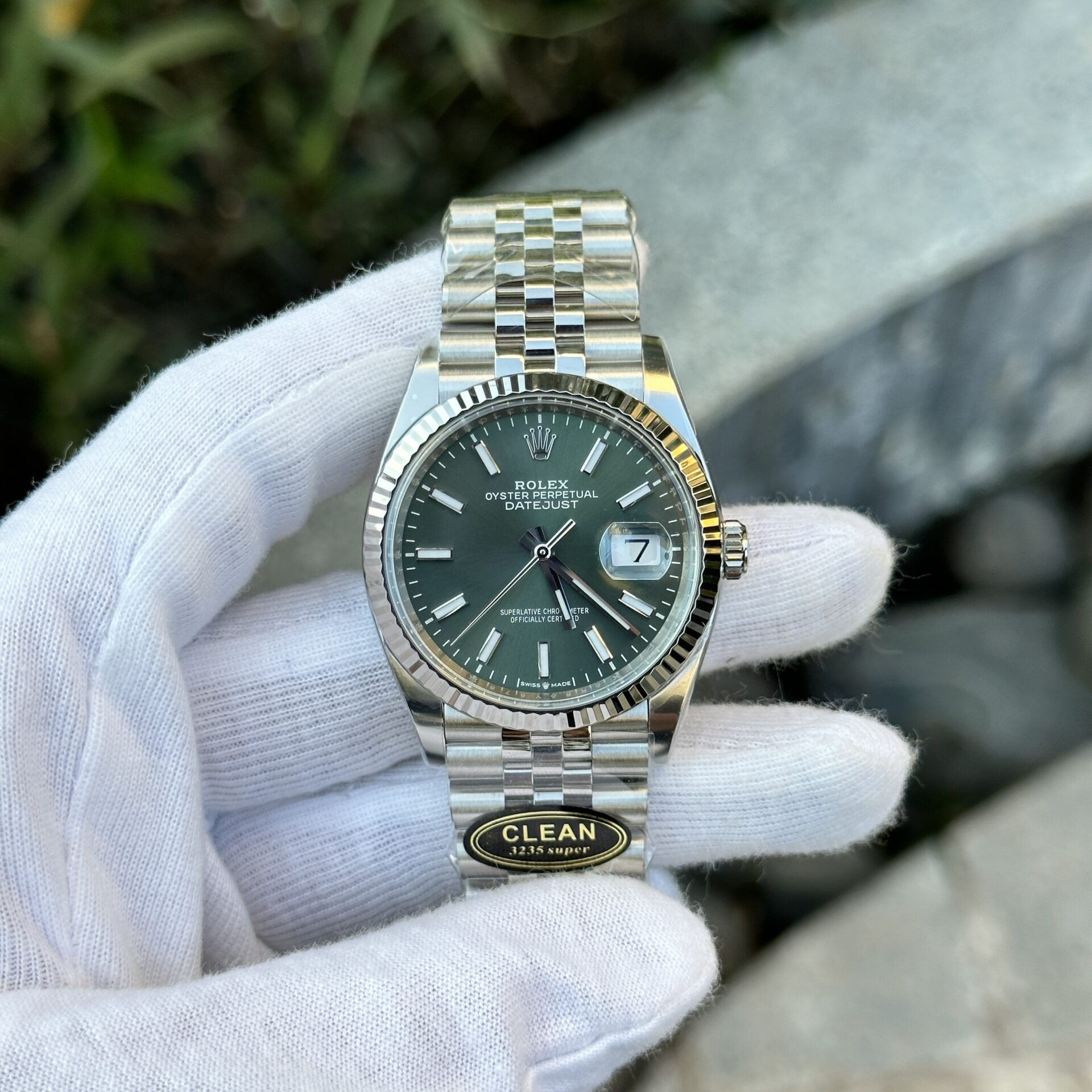Rolex Datejust 126334 904L Steel Green Dial 36mm Jub Super Clone
