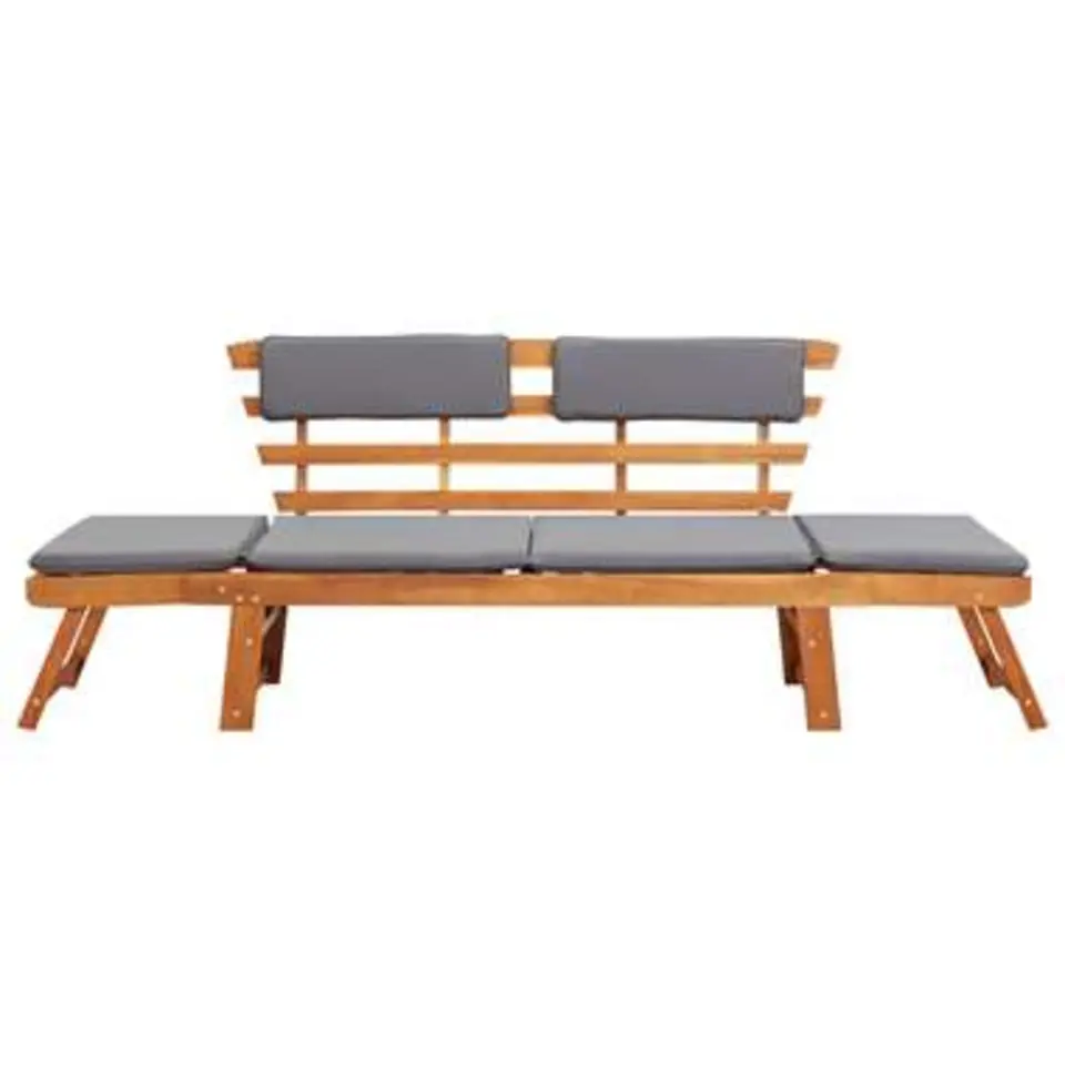 vidaXL - Ligbed - Bruin - Hout