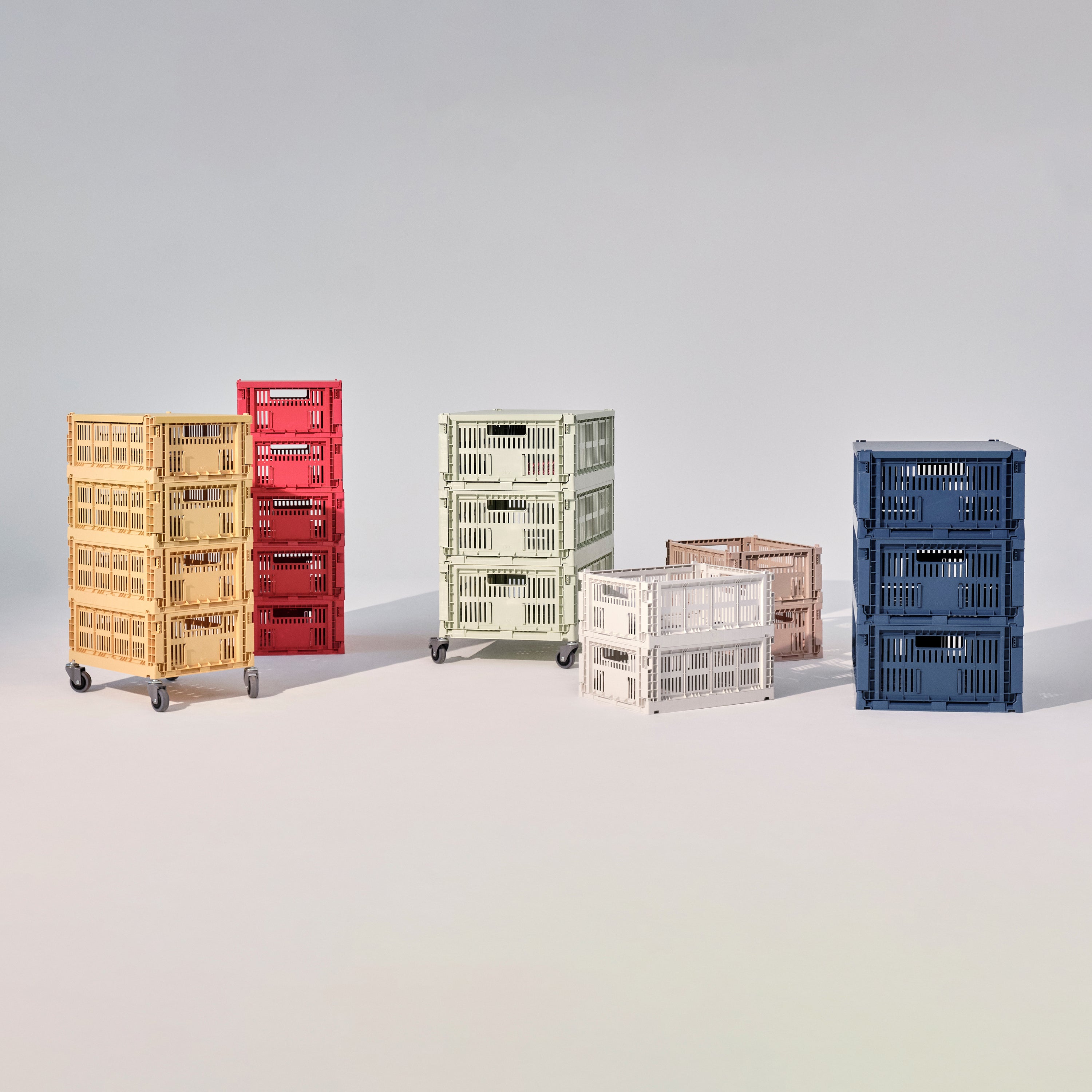 HAY Colour Crates Krat Deksel L - Rechthoekig - Mint