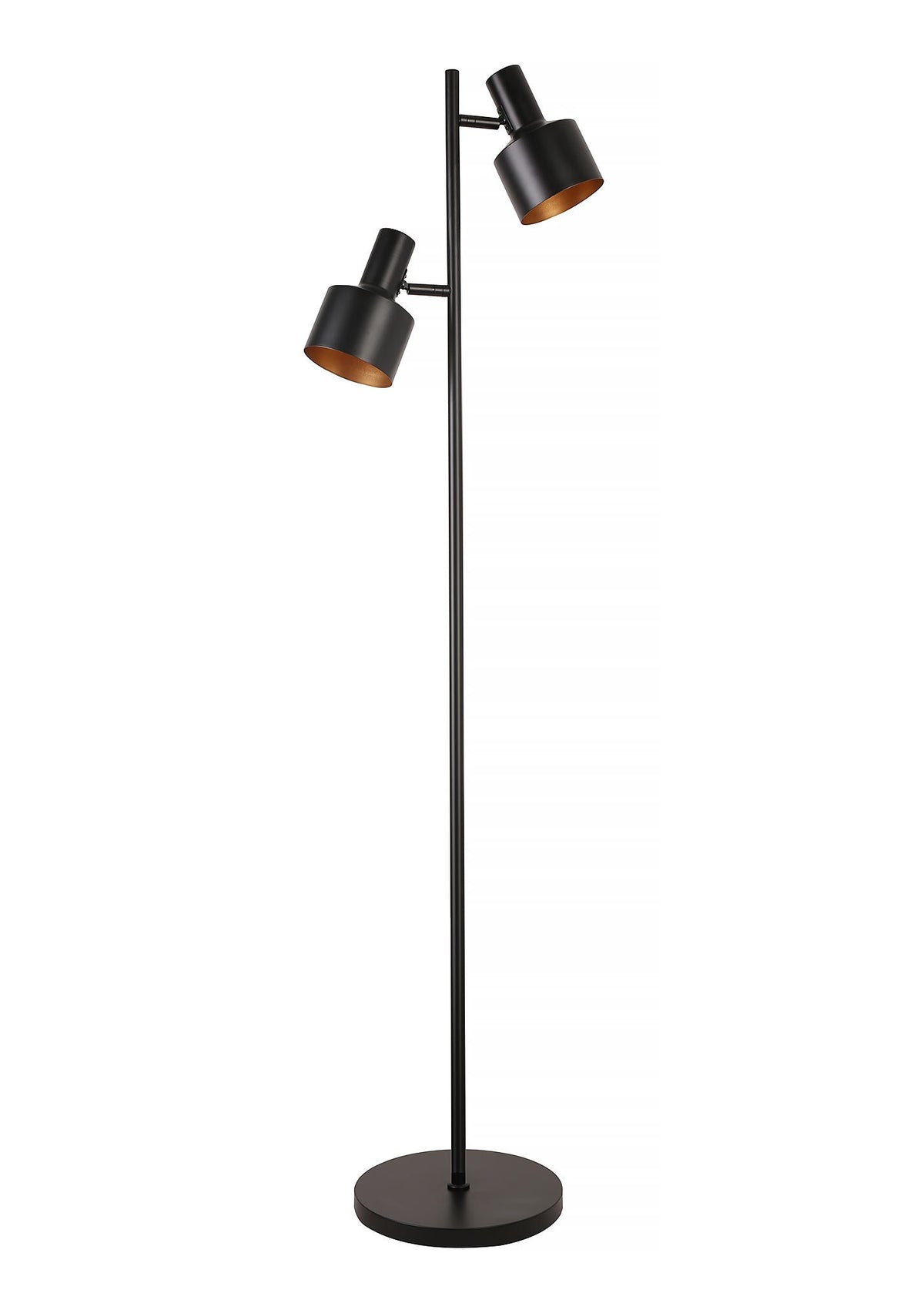 Artdelight vloerlamp Twinkle - 2 lichts - 28 x 150  cm - zwart