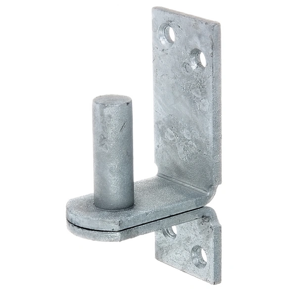 Kloben auf Platte, DII-Haken, Rohstahl, Silber