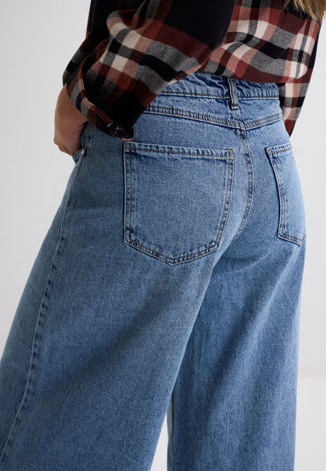 Womens Light Blue Extreme Wide Leg Jeans