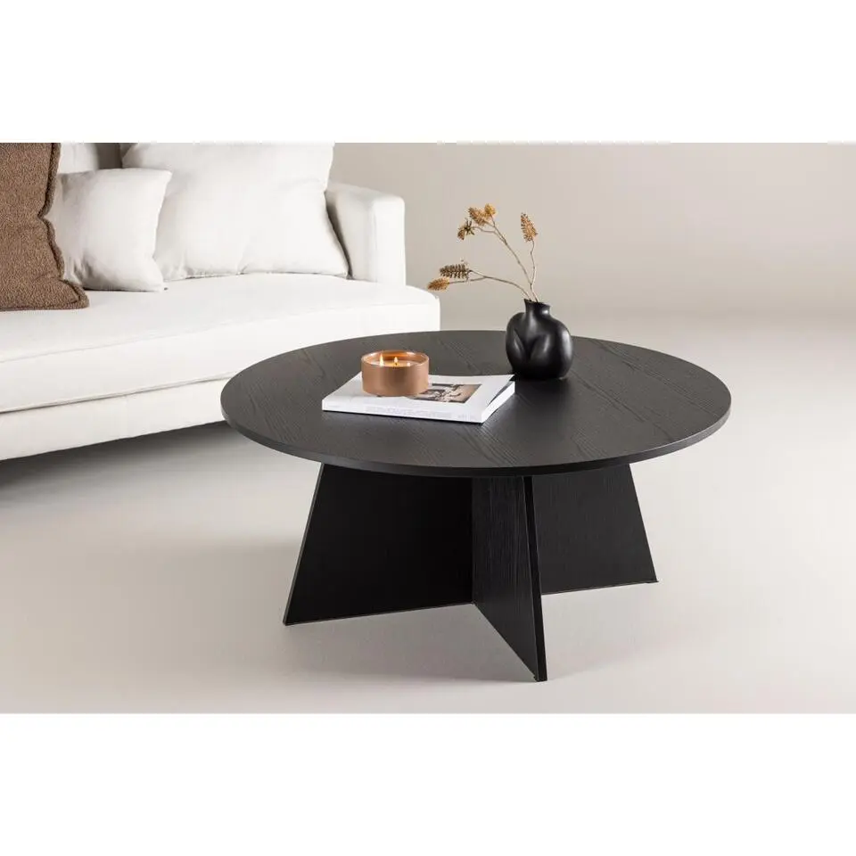 Svea - Marina ronde salontafel - ? 100 cm - zwart