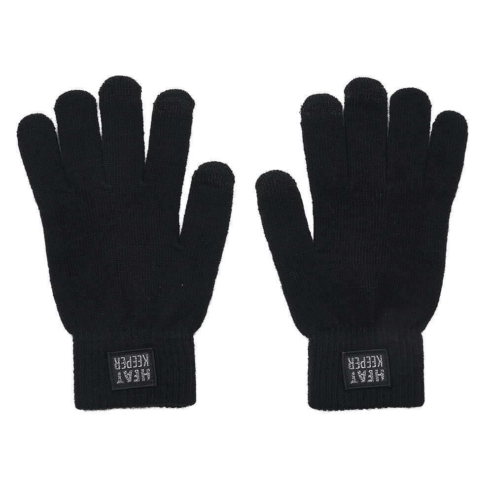 Paire de gants thermiques tactiles noirs pour homme ou femme