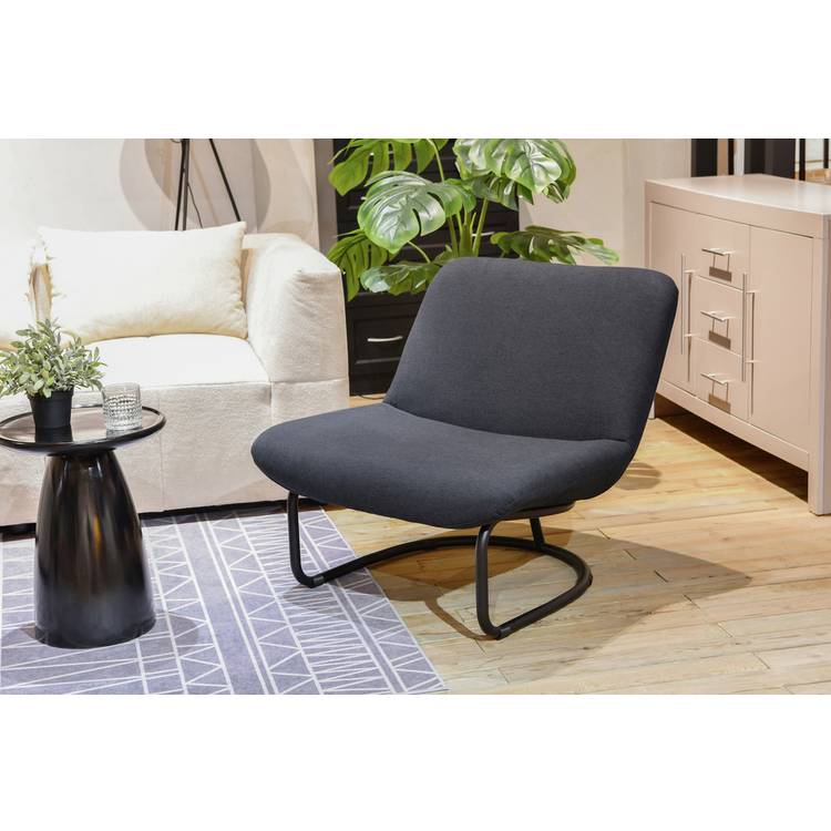Habitat Oskar Fabric Accent Chair - Grey