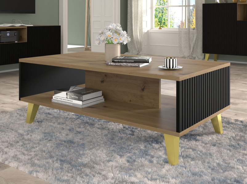 Stolik kawowy Ravenna B 90x60 artisan czarny