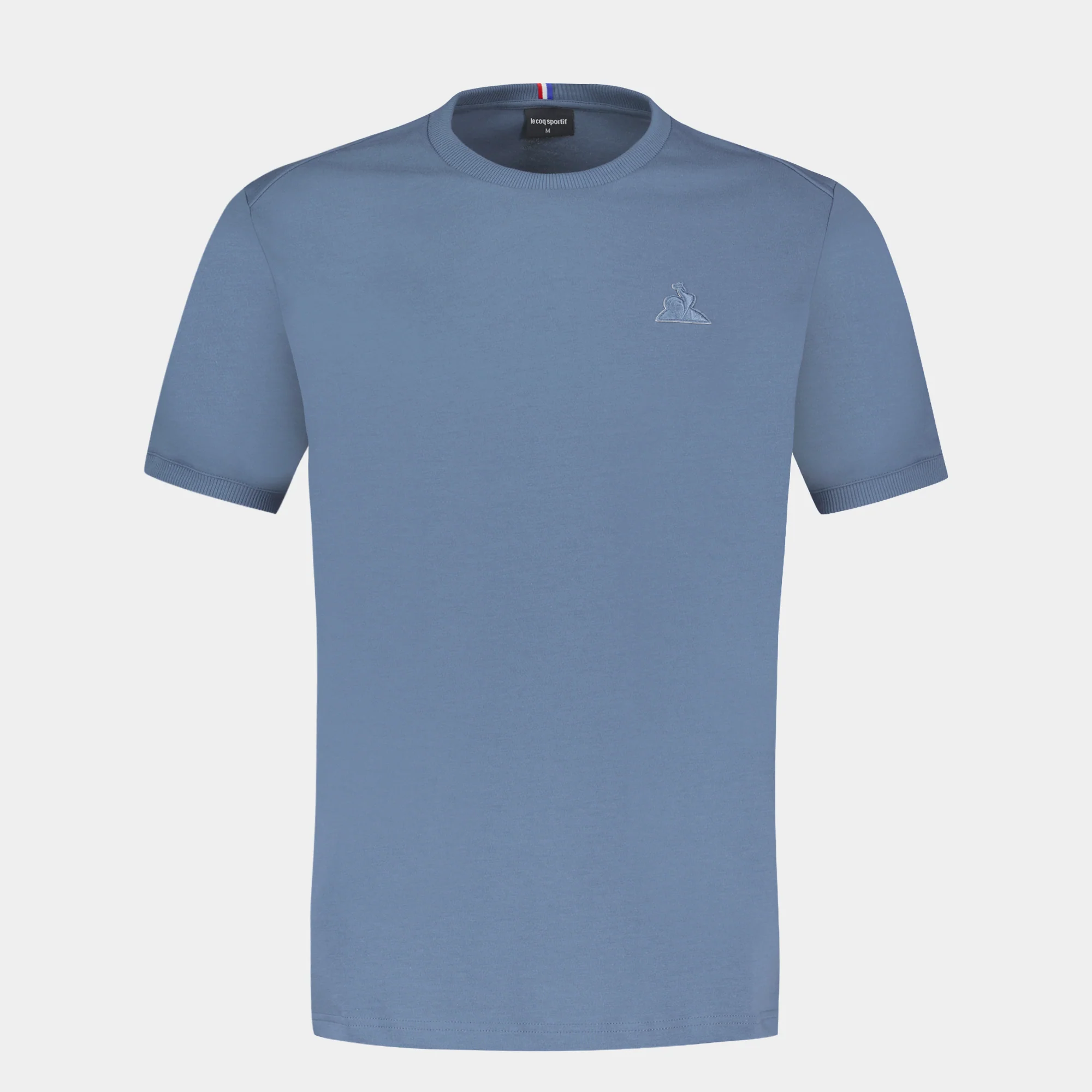 T-shirt Essentiel en jersey de coton avec logo brodé ton sur ton