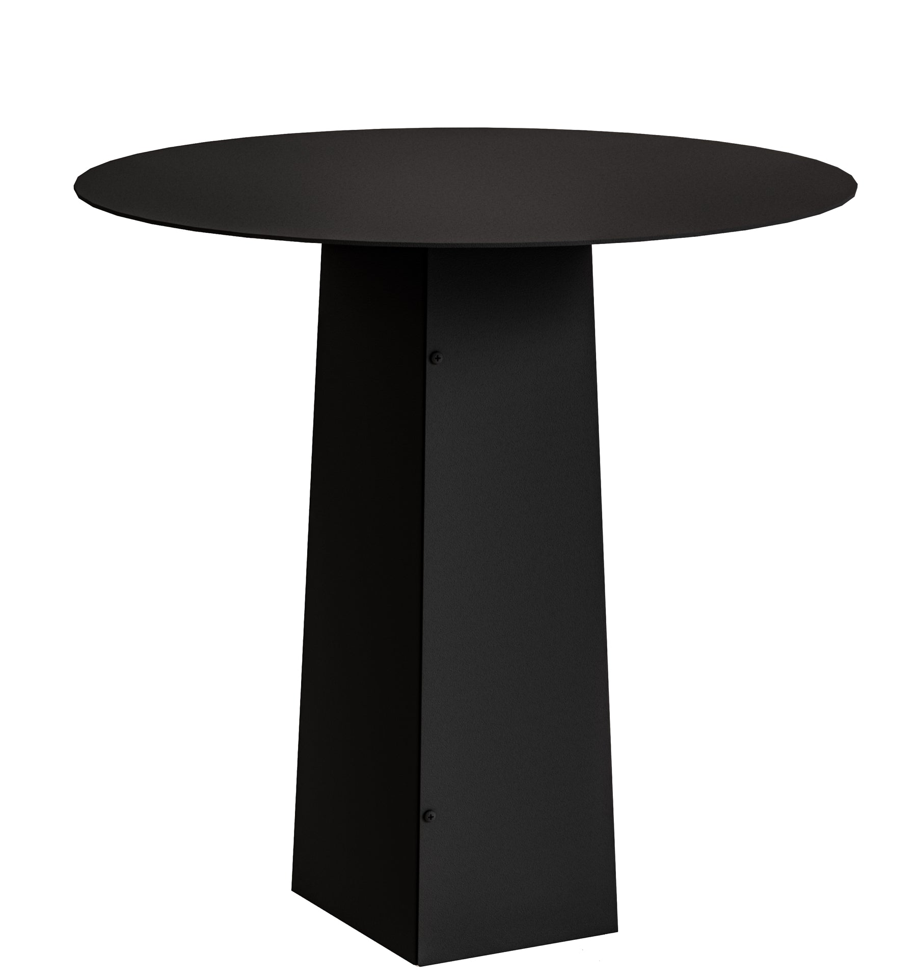 Gorillz Charm Ronde Bijzettafel - 50x50 cm - Metaal Tafeltje -Zwart