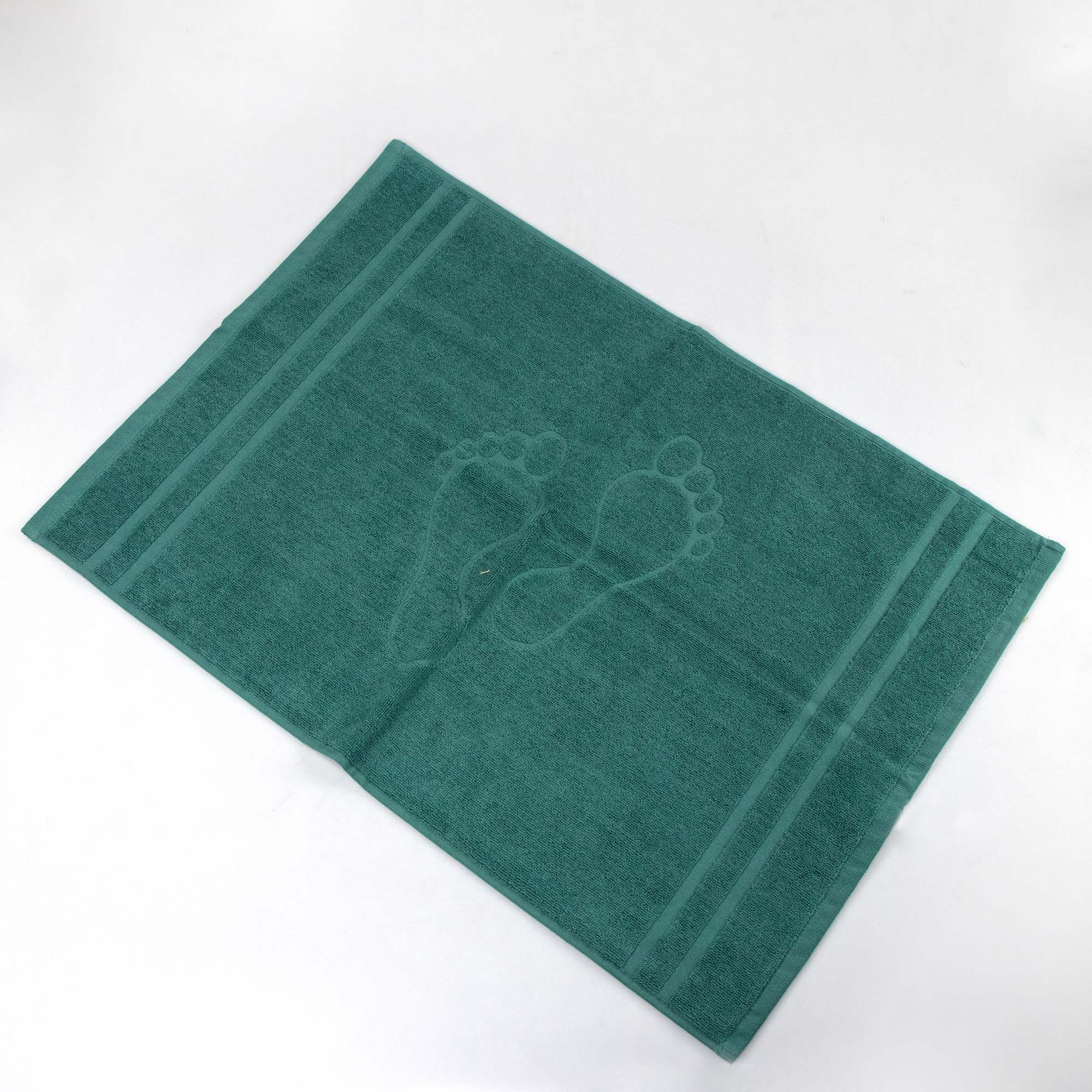 Tapete saída de banho TOOSTY pés verde