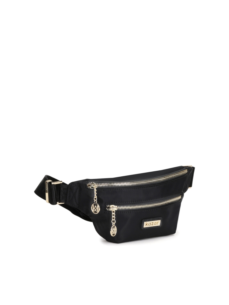 Ladies' black belt bag