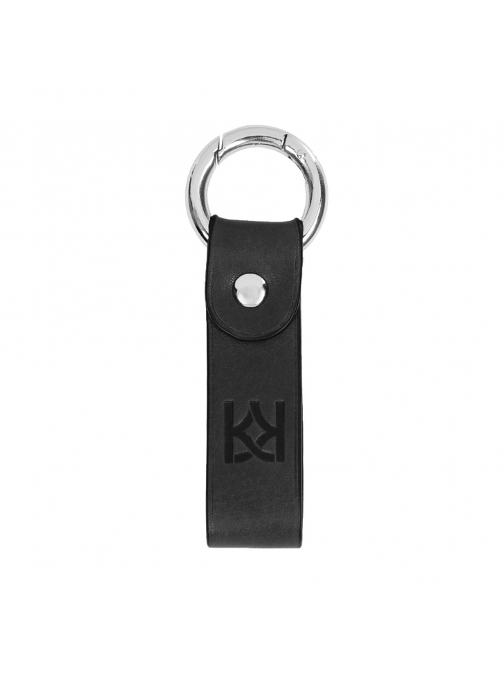 Men's black key ring