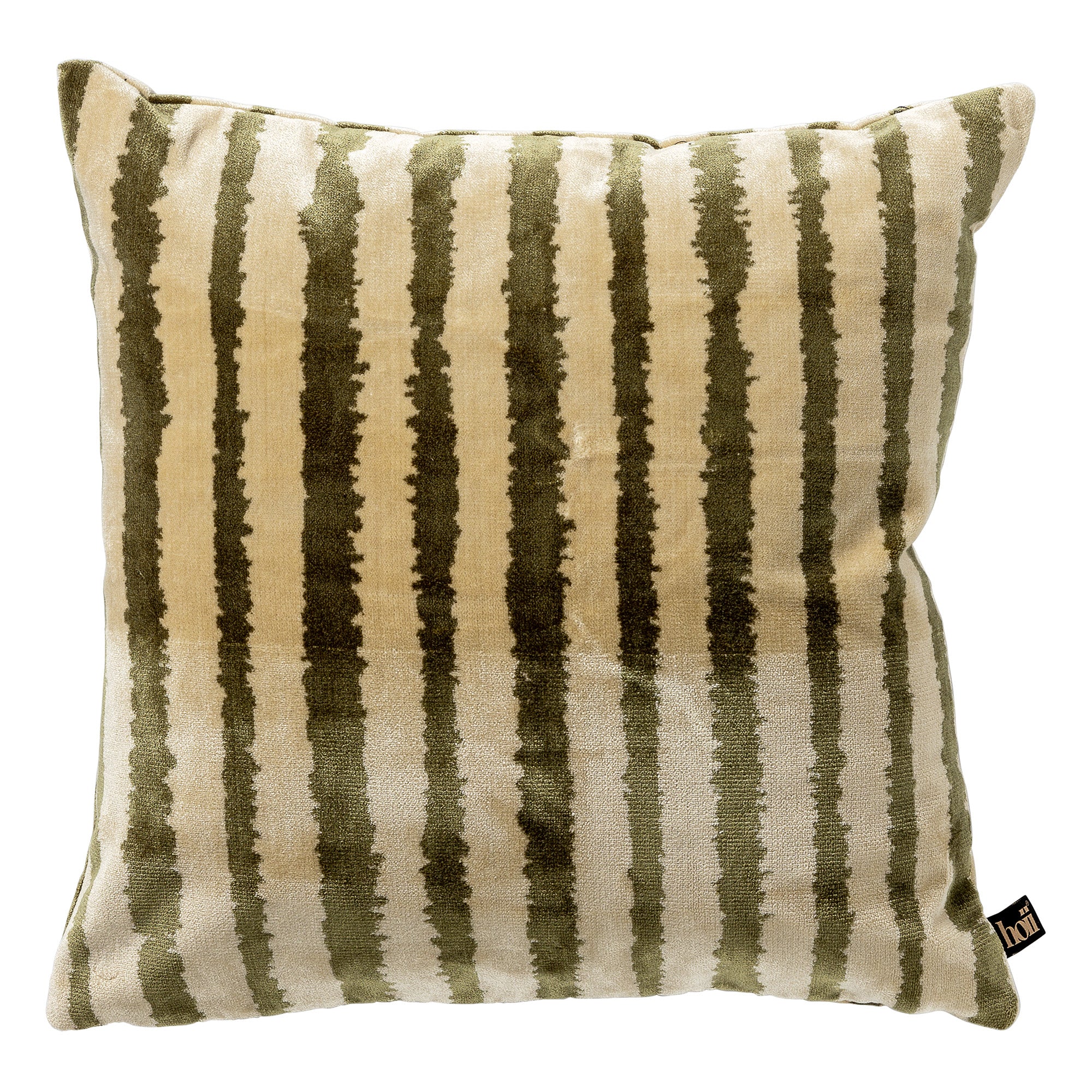 LORENZO | sierkussen 45x45 cm | Military Olive | groen | multicolor | Hoii | met duurzame kussenvulling