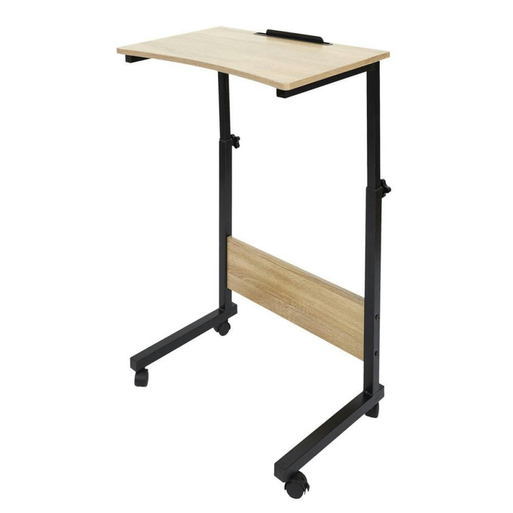 CLAYTON - Table d'appoint réglable à roulettes