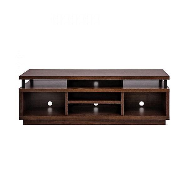 Iris Ohyama, Meuble TV, Meuble tele, Banc TV, Ecran jusqu'à 55 pouces, OTS-125M, Marron, L38 x P126 x H41.5 cm