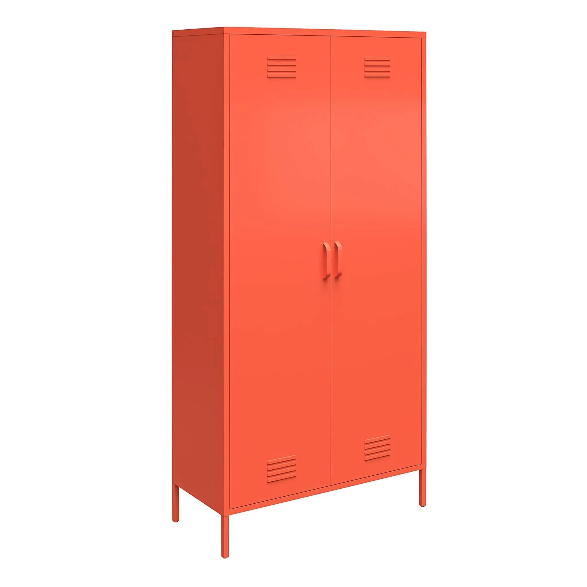 The Novogratz 2 Door Tall Metal Locker Style Storage Cabinet