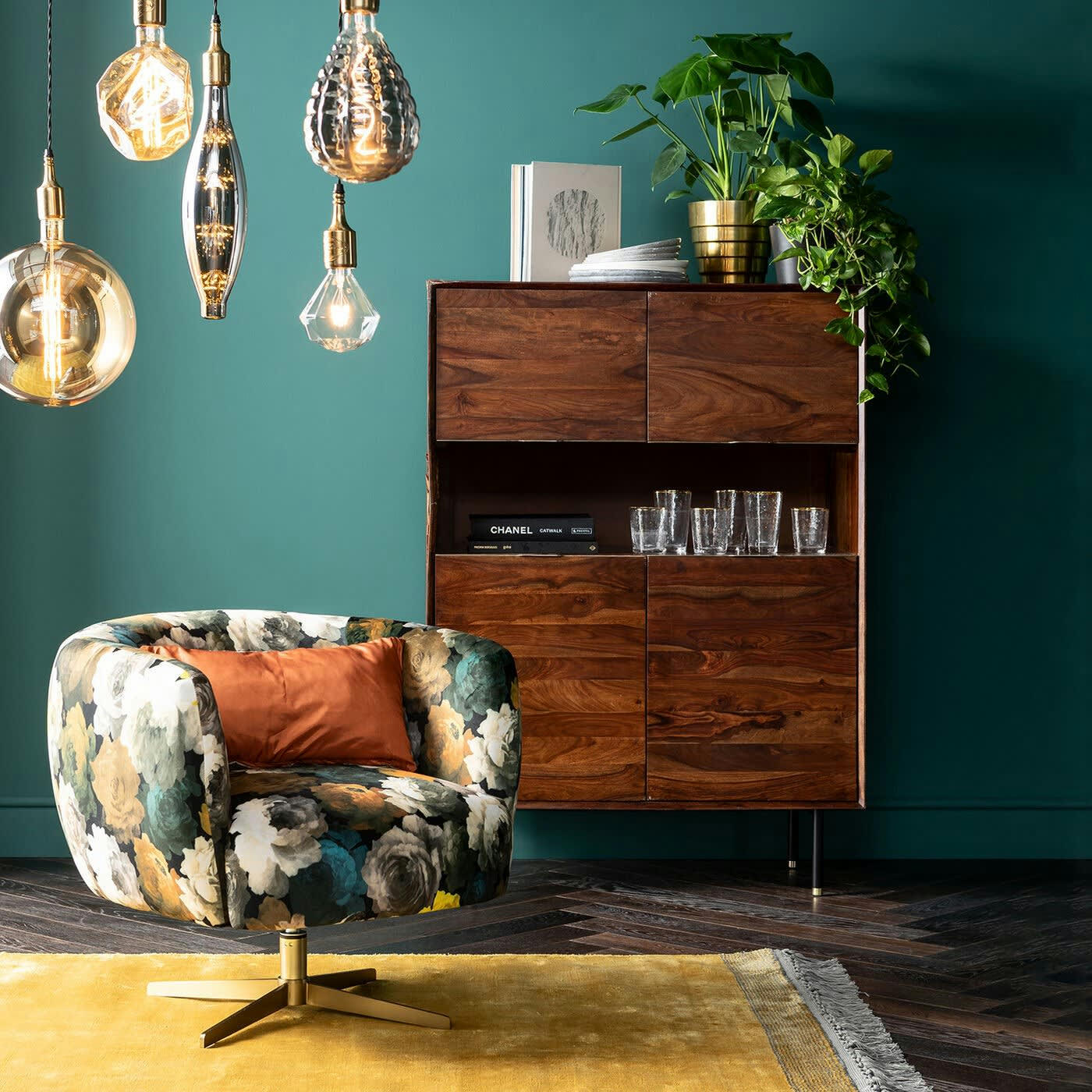 RAVELLO - Buffet 4 portes en Sheesham massif