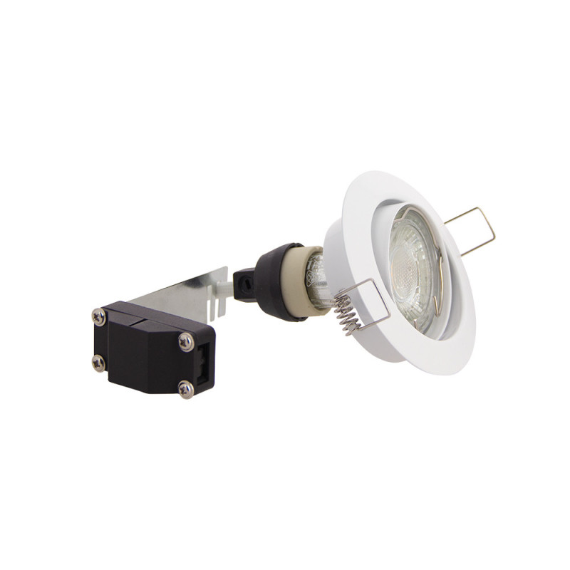 Spot encastrable LED blanc GU10 blanc neutre IP20 345 lm 5 W 5 pièces XANLITE