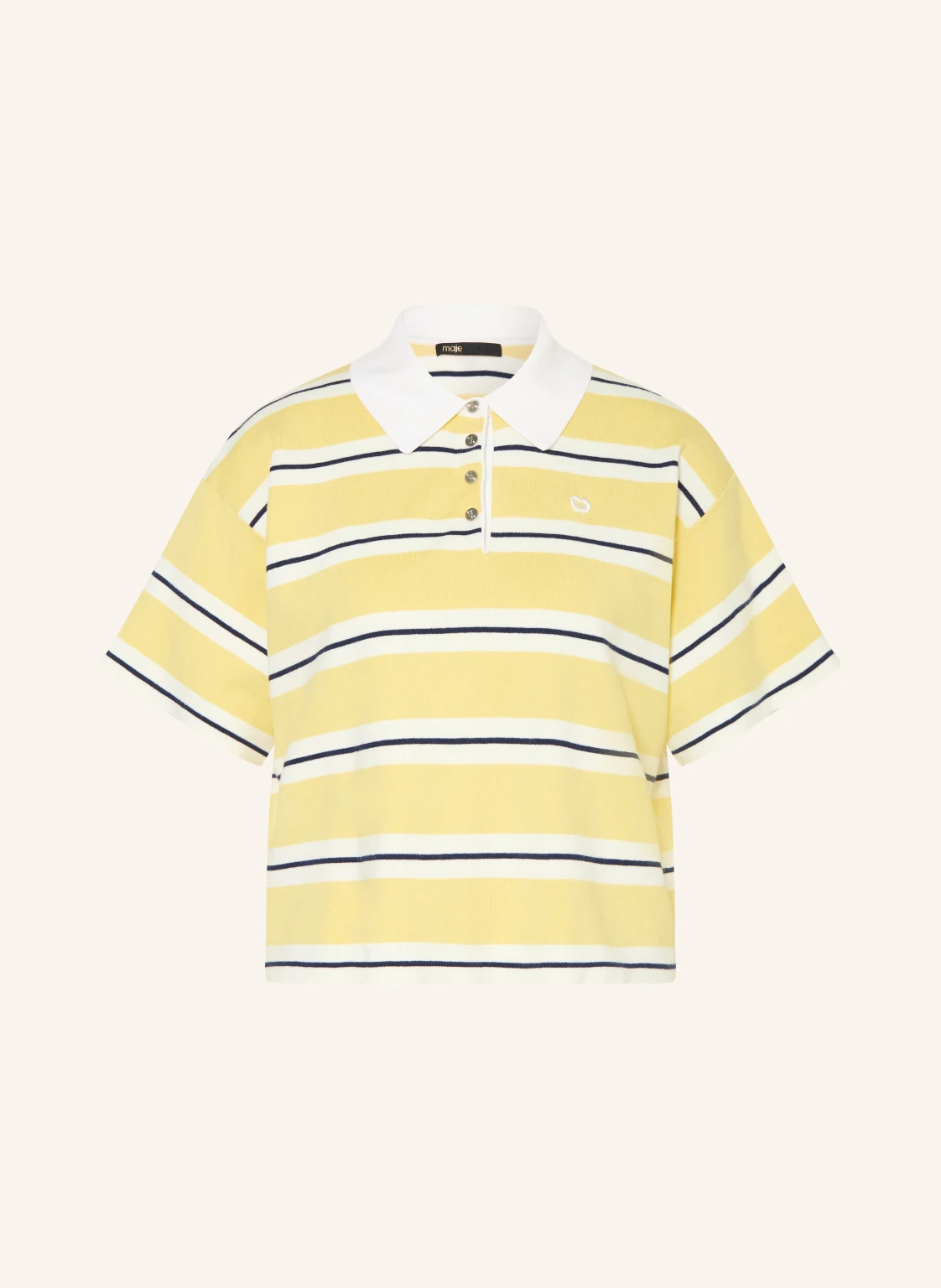 maje Strick-Poloshirt