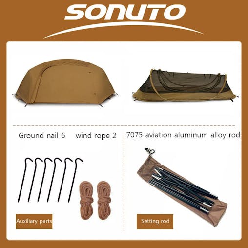 NNEOBA Lightweight Single-Person Camping Hiking Tent Waterproof