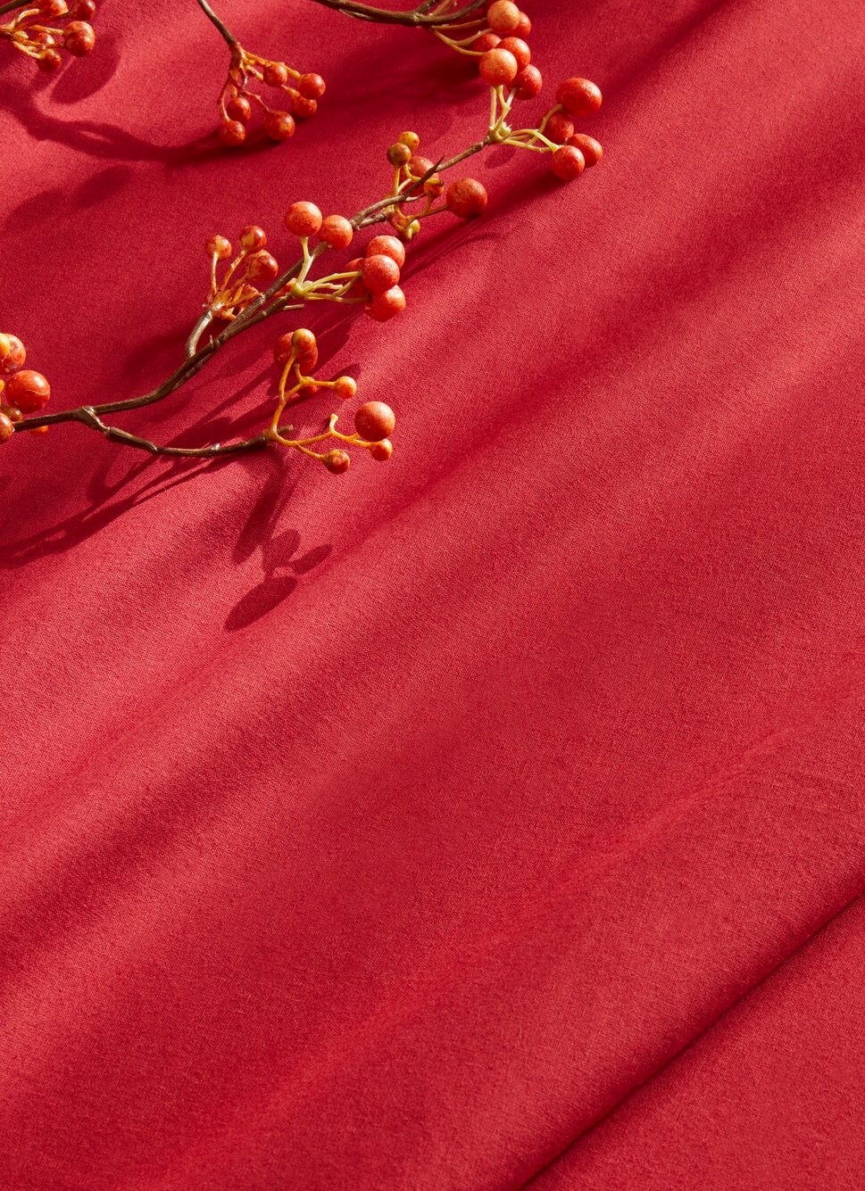 NAPPE UNIE EN TOILE BORDEAUX