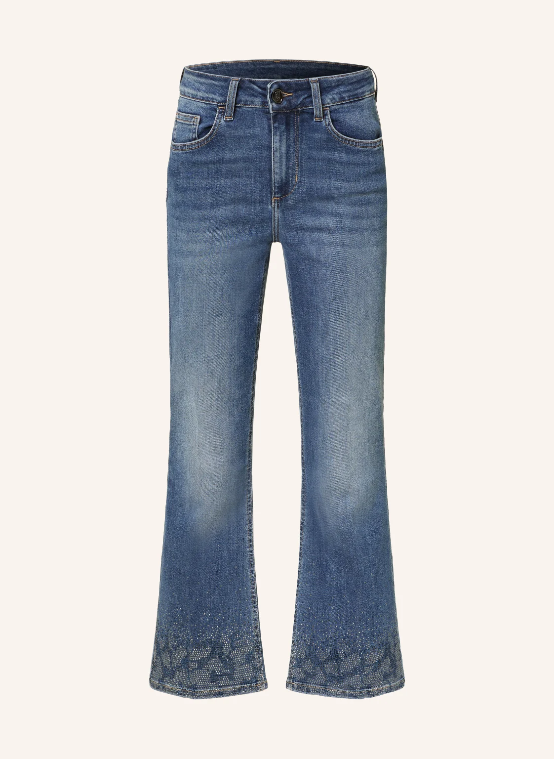 LIU JO Flared Jeans PRINCESS mit Schmucksteinen