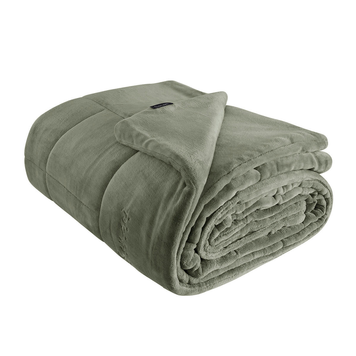 NISEKO - Couvre lit matelassé "tout doux" épais Sauge 180x240 cm