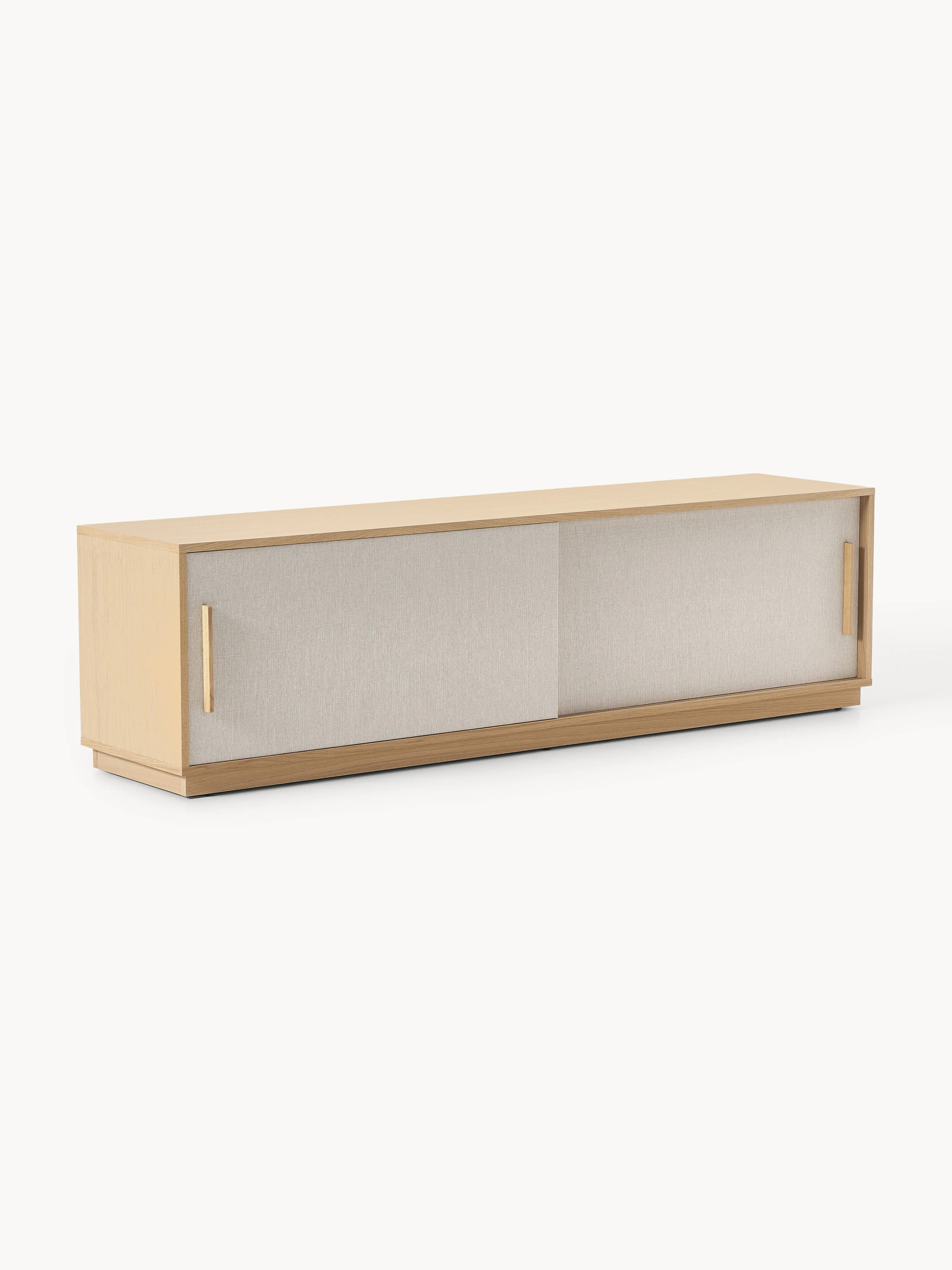 Holz-TV-Lowboard Wisp mit gepolsterter Front