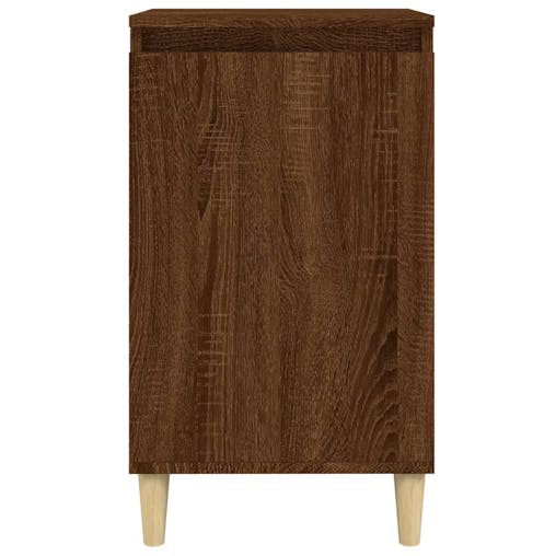 NNEVL Bedside Cabinet Brown Oak 40x35x70 cm Engineered Wood