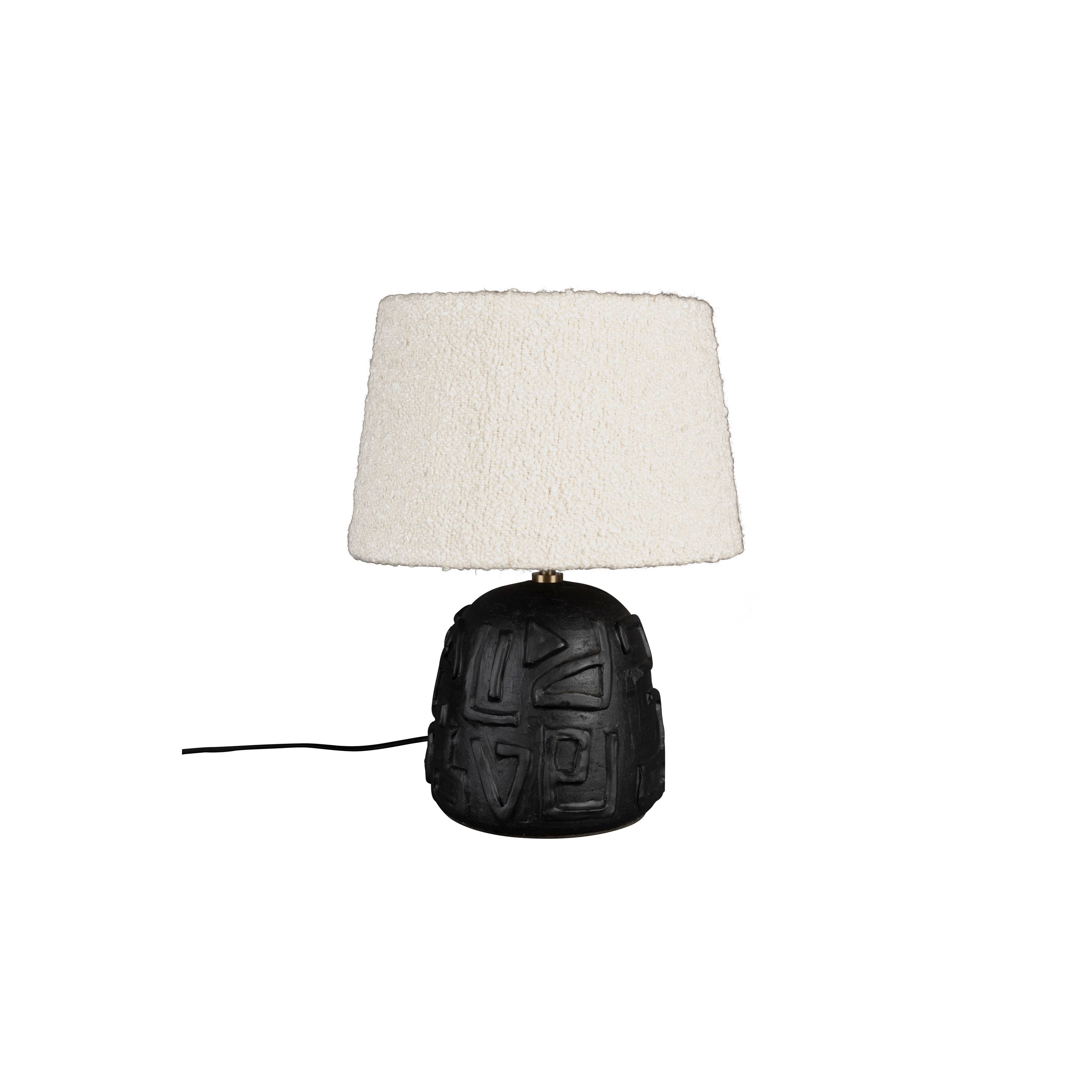 Dutchbone Renzo Tafellamp - Zwart